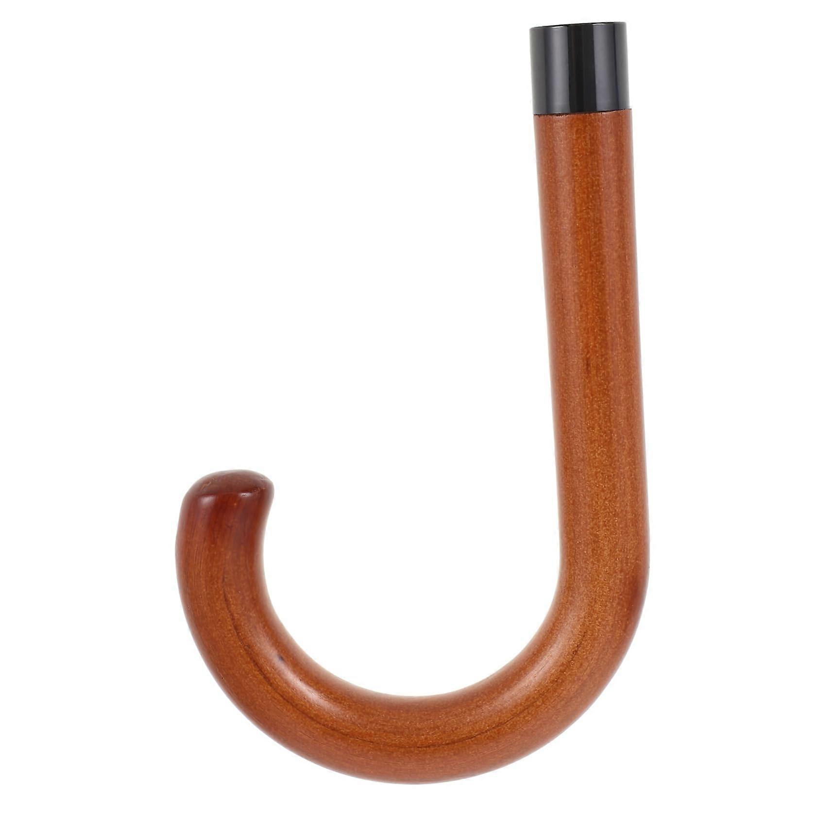 Curved Wooden Umbrella Handle 14mm Replacement Grip for Foldable Compact Rain Umbrella