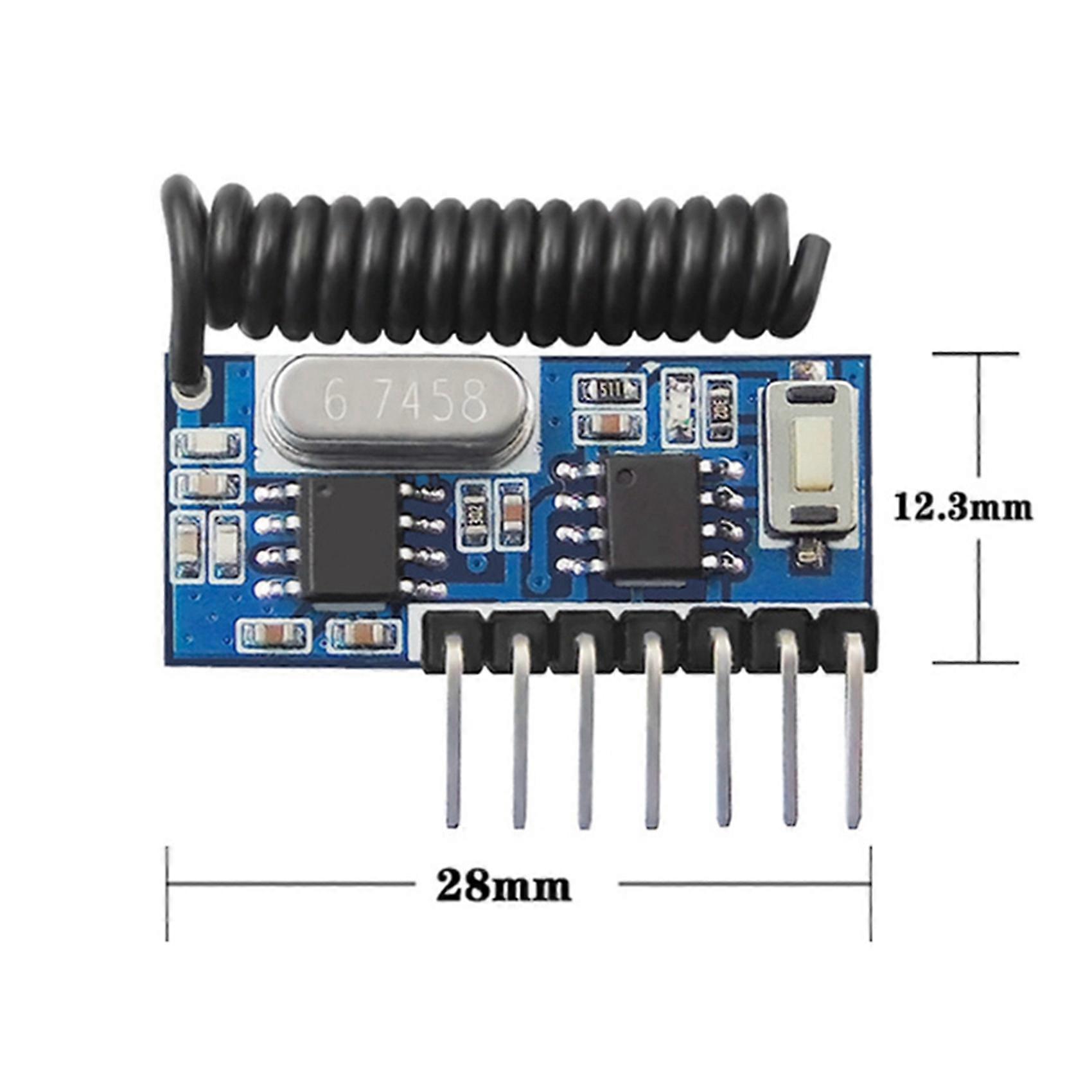 5X 315Mhz RF Receiver Learning Code Decoder Module Wireless 4 CH Output for Remote Controls 1527 2262 Encoding