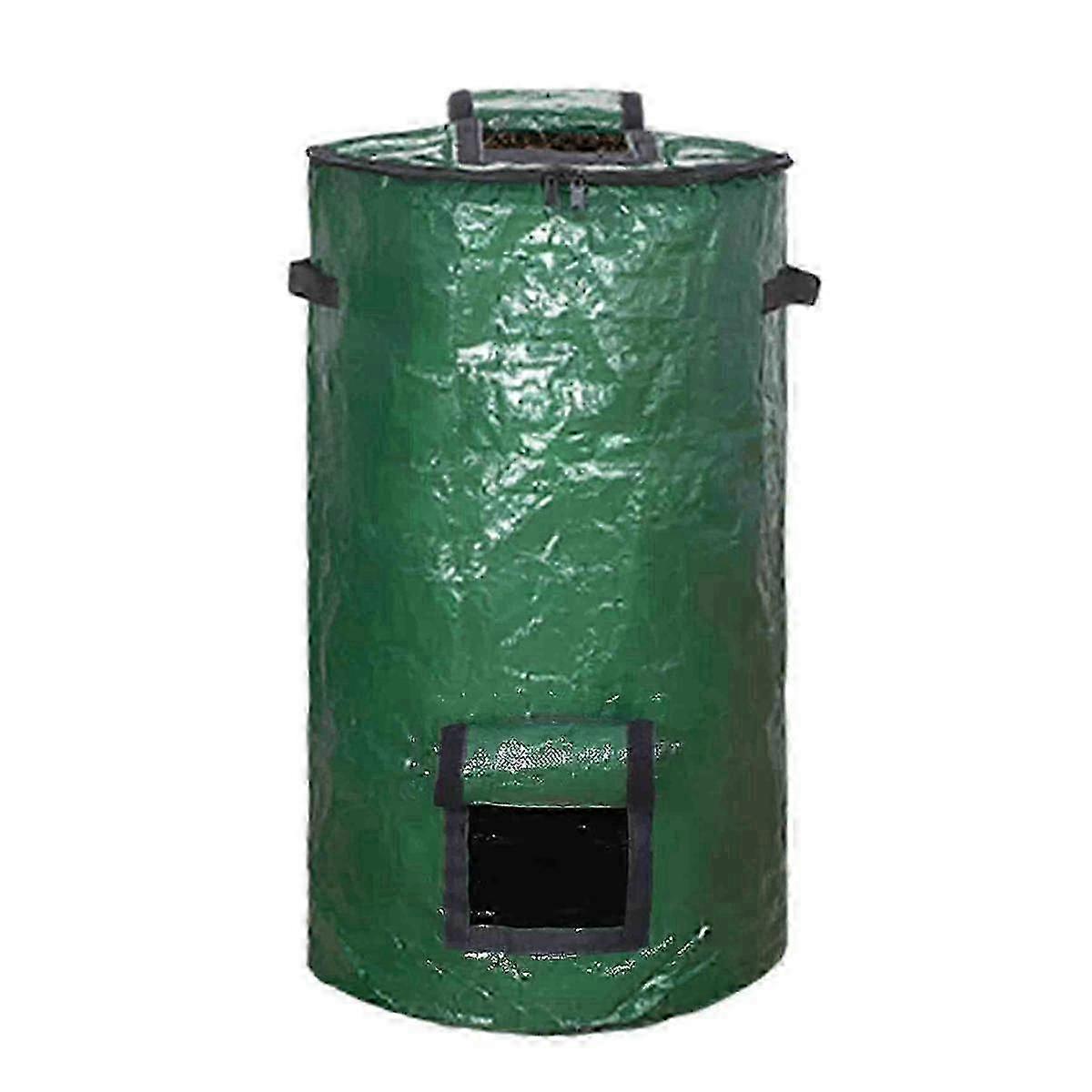 Compost Bin Bag, Fermentation Sealable Compost Bucket Garden Leaf Waste Compost Bag_w