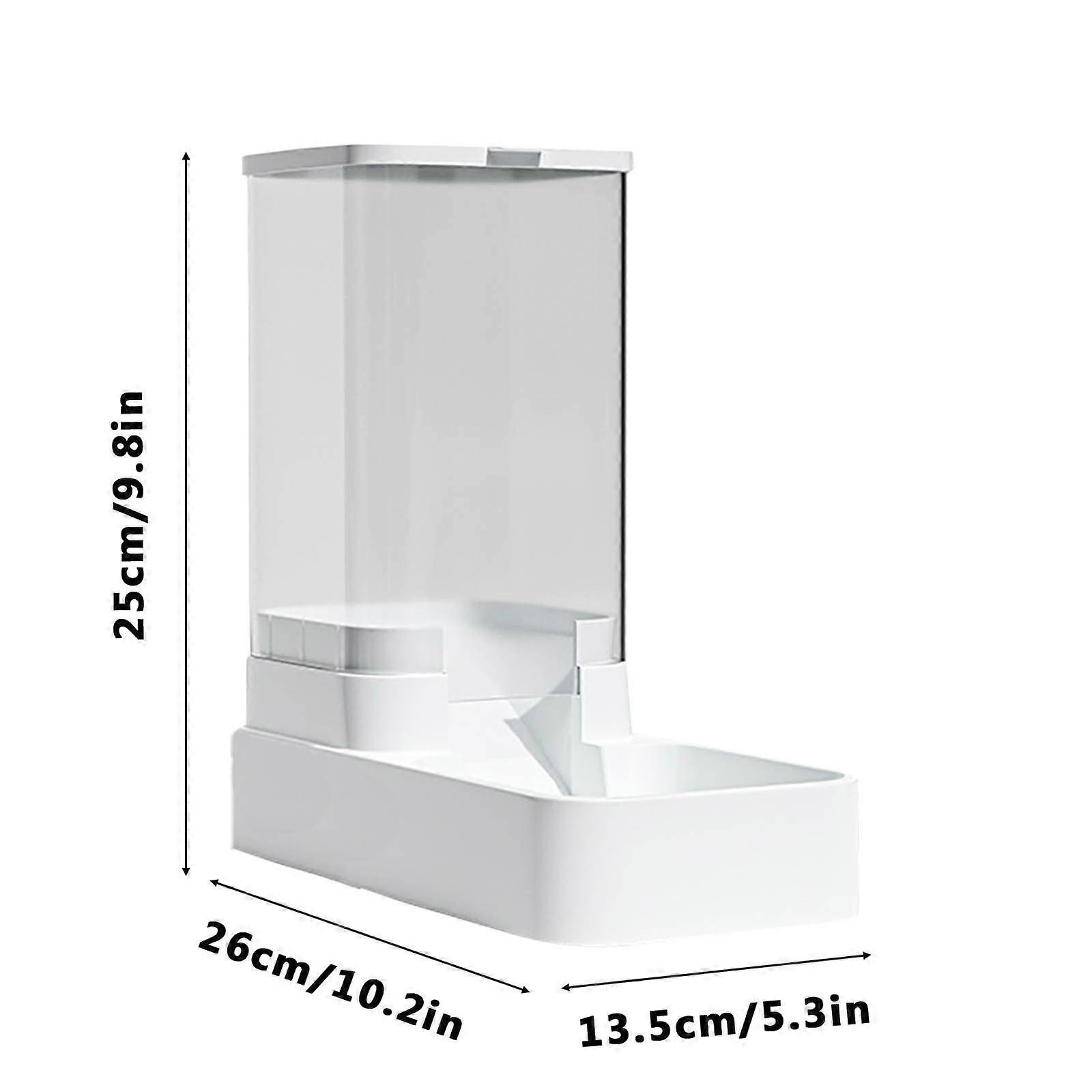 EUDIDV Automatic Pet Feeder 3.8L, Smart Timed Dry Food Dispenser, Compatible with Cat & Dog Feeding Station, Programmable Food Container