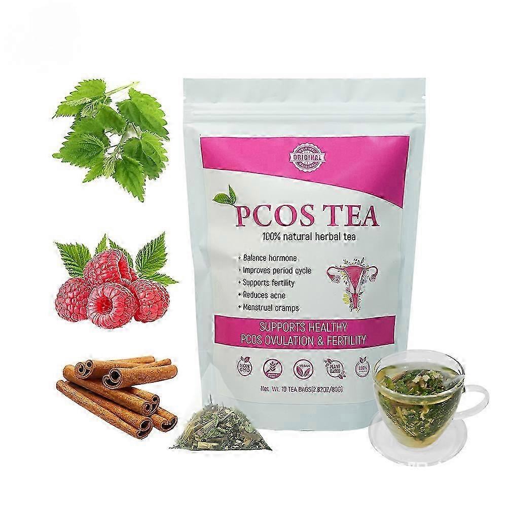 Luonnollinen kasviperäinen lisääntymisterveystee, jossa on vadelmakaneli, nokkosenlehti, inkivääri, viherminttu, sitruunaruoho – tukee naisten lisääntymishyvinvointia