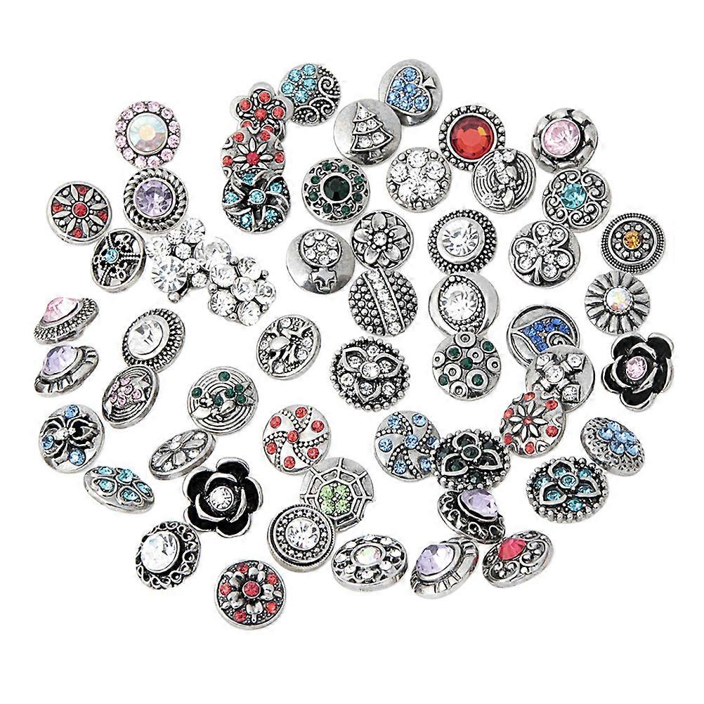 Blue Alloy Button for Making Jewelry with Unique Patterns and Durable Design 12MM