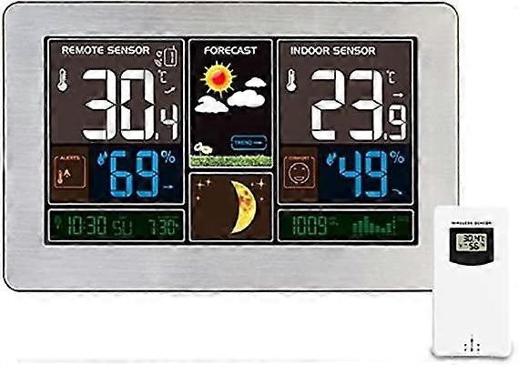 Wireless Indoor Outdoor Weather Station with Barometer, Digital Hygrometer Thermometer Monitor