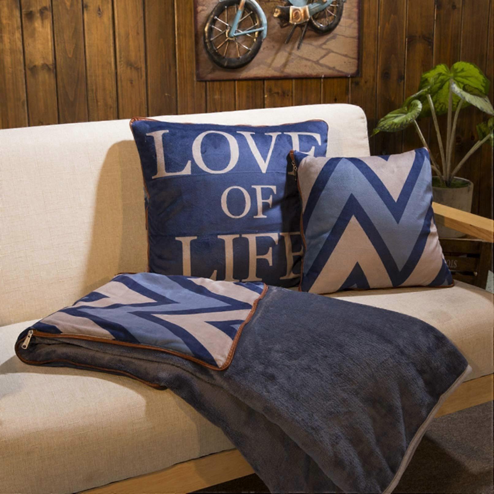 Body Pillow with Blanket, 2 in 1 Cooling Linen Convertible Cushion, Zippered Storage, 35 x 35