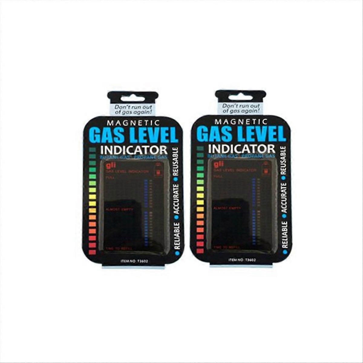 2pcs Practical Propane Fuel Gas Tank Level Indicator Magnetic Gauge