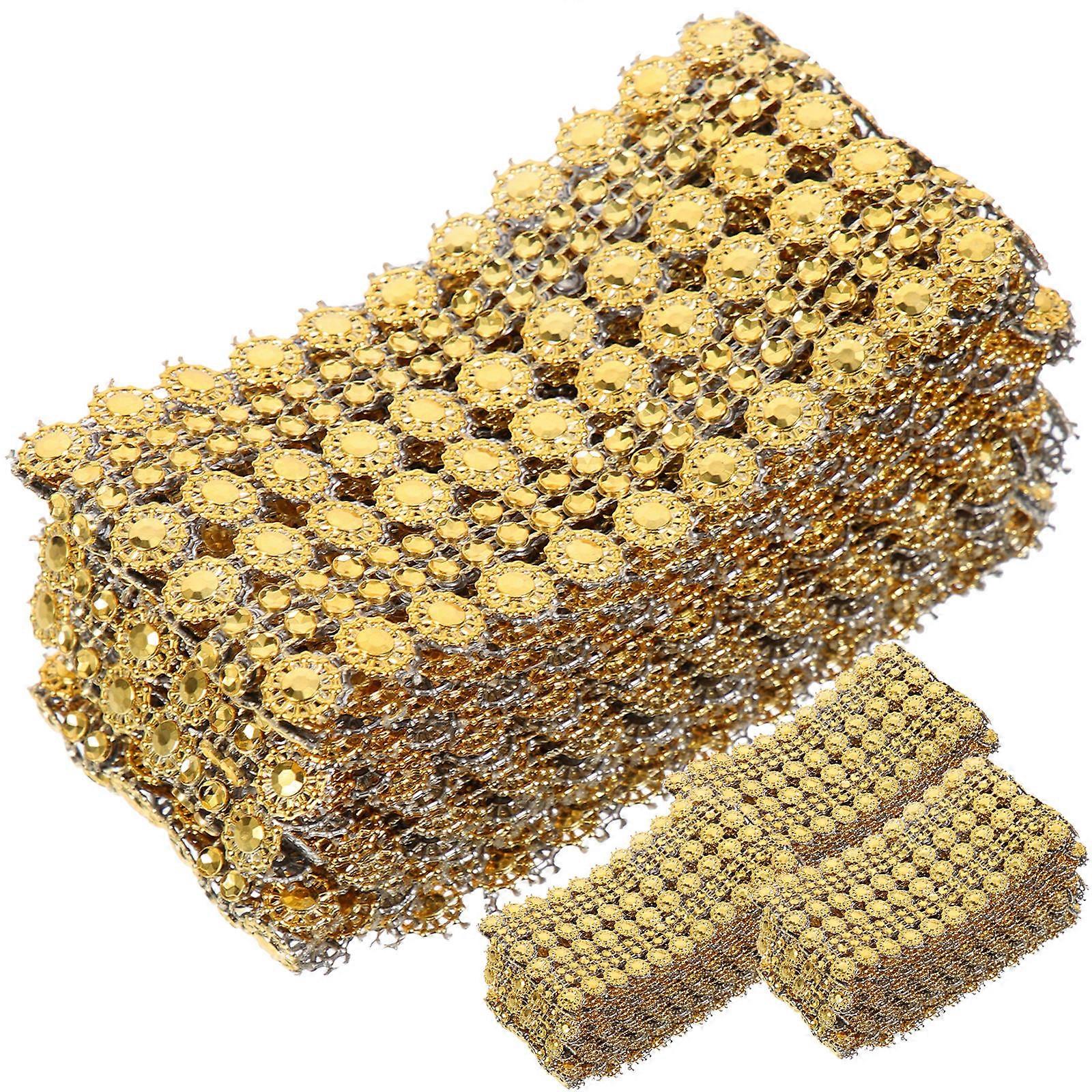 Golden Cuttable Costume Trim for DIY Multi-Function Decorative Craft Trim 12Pcs