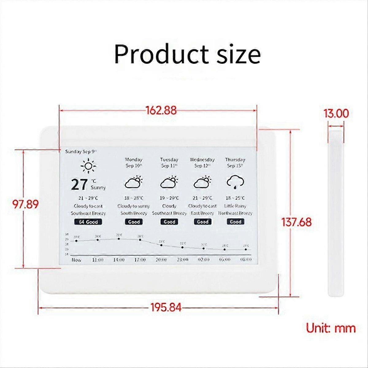 7.5inch NFC-Powered E-Paper Display No Battery Required, Wireless Power & Data Transfer for Dynamic
