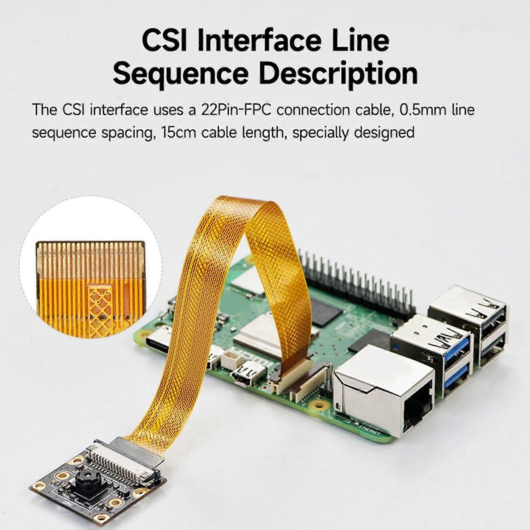 2X 8MP Camera Module for Raspberry Pi 5 Camera IMX219 160 Degree Viewing Angle CSI Interface Cam