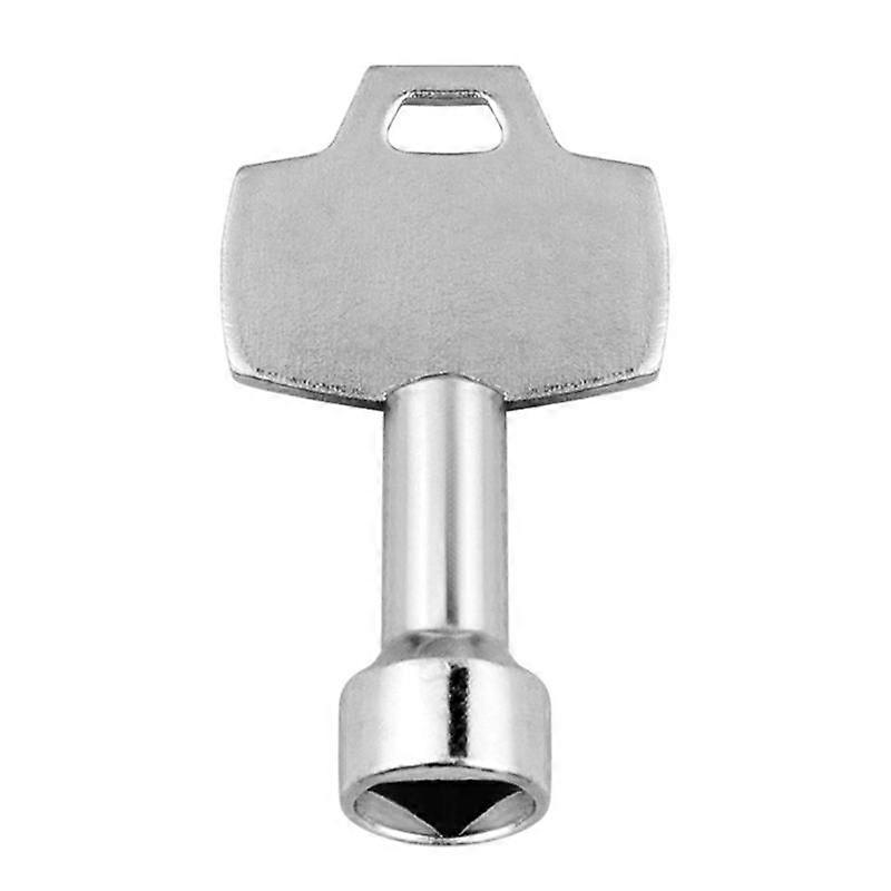 Multifunctional Utility Key Plumbers Tool Key, Triangles Cabinet Spanner Key Socket Key for Metro Train Elevator Door