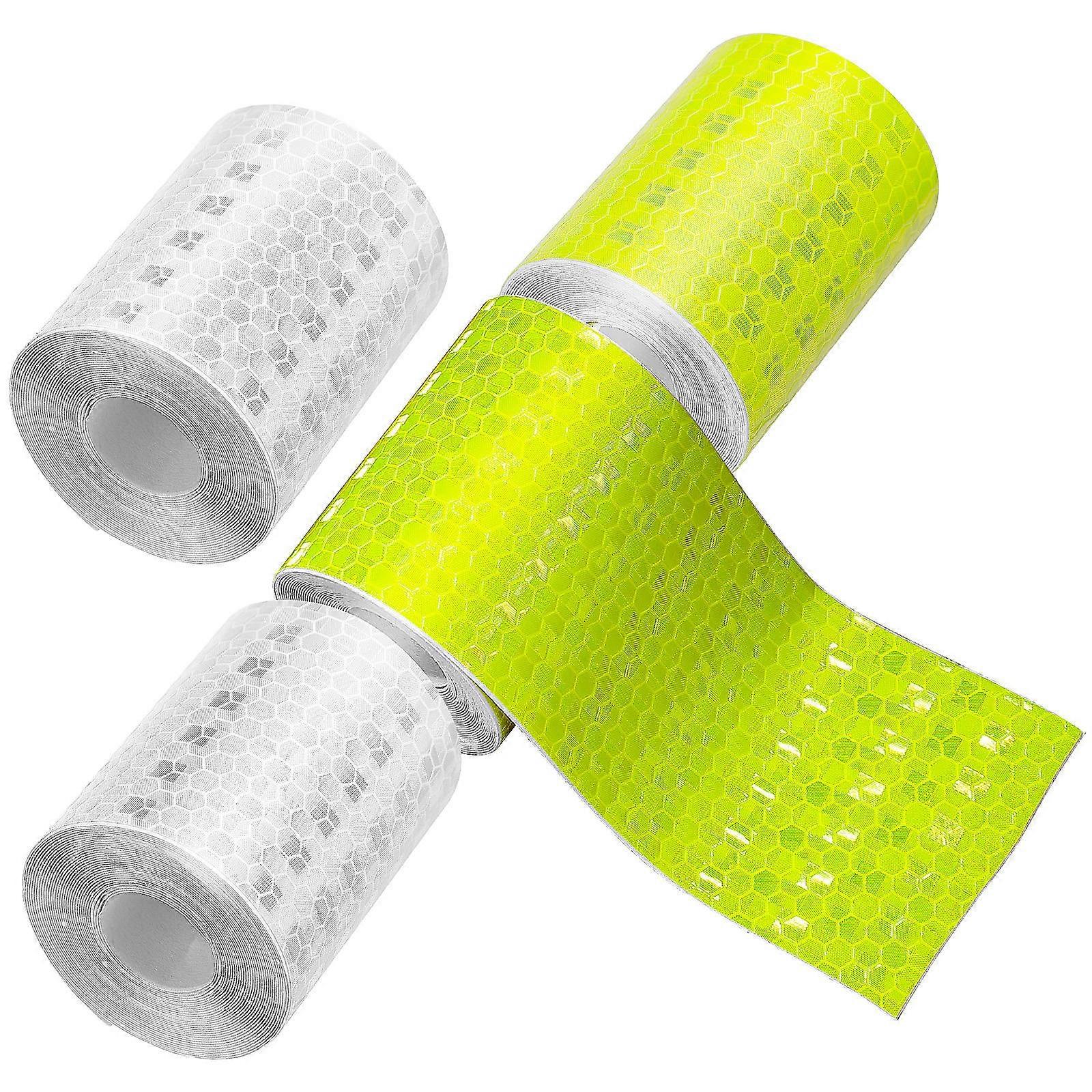 Warning Safety Tape Reflective Rolls for High Visibility 4 Rolls