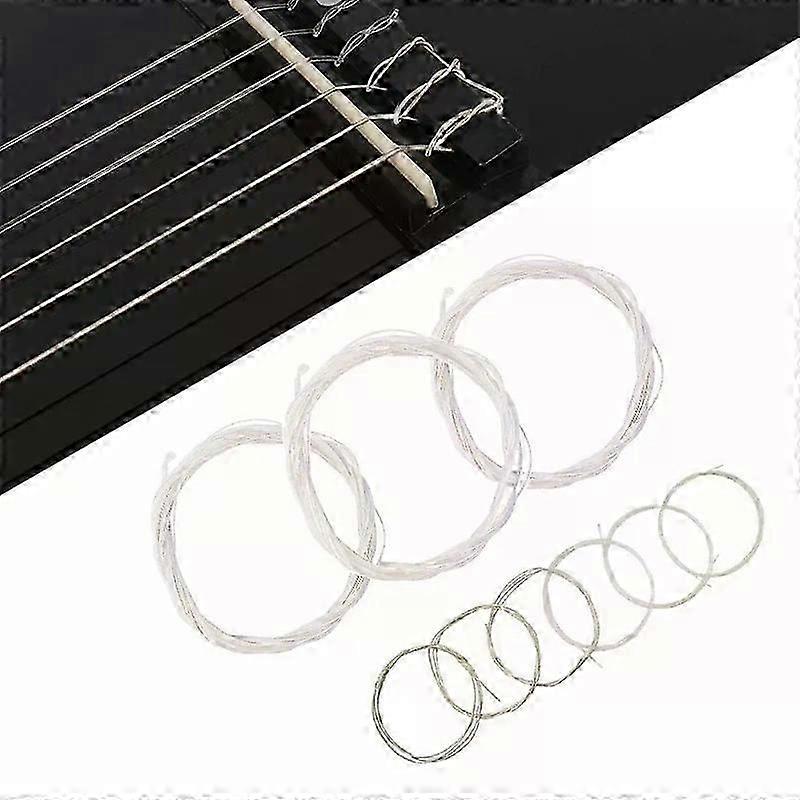 3 Sets of 6 String Clear Nylon Classical Guitar Strings Replacement Strings Guitar Accessories