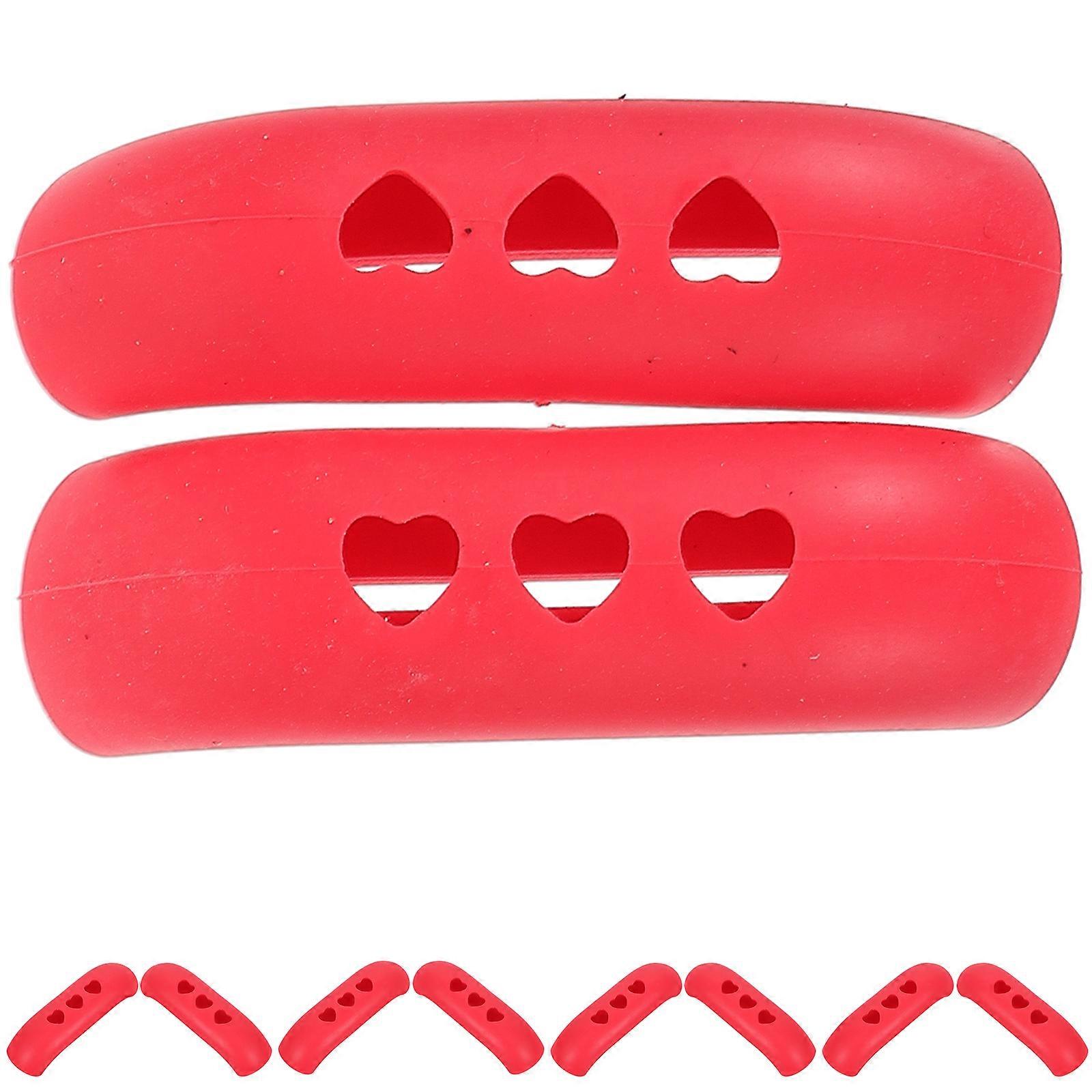 Pan Handle Covers Heat Resistant for Kitchen Use 10Pcs Red