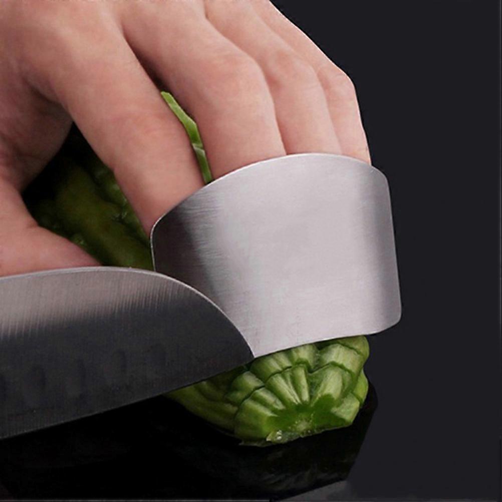 Cutting Safety Vegetable Finger Protectors For Home Kitchen Use Silver 1Pc