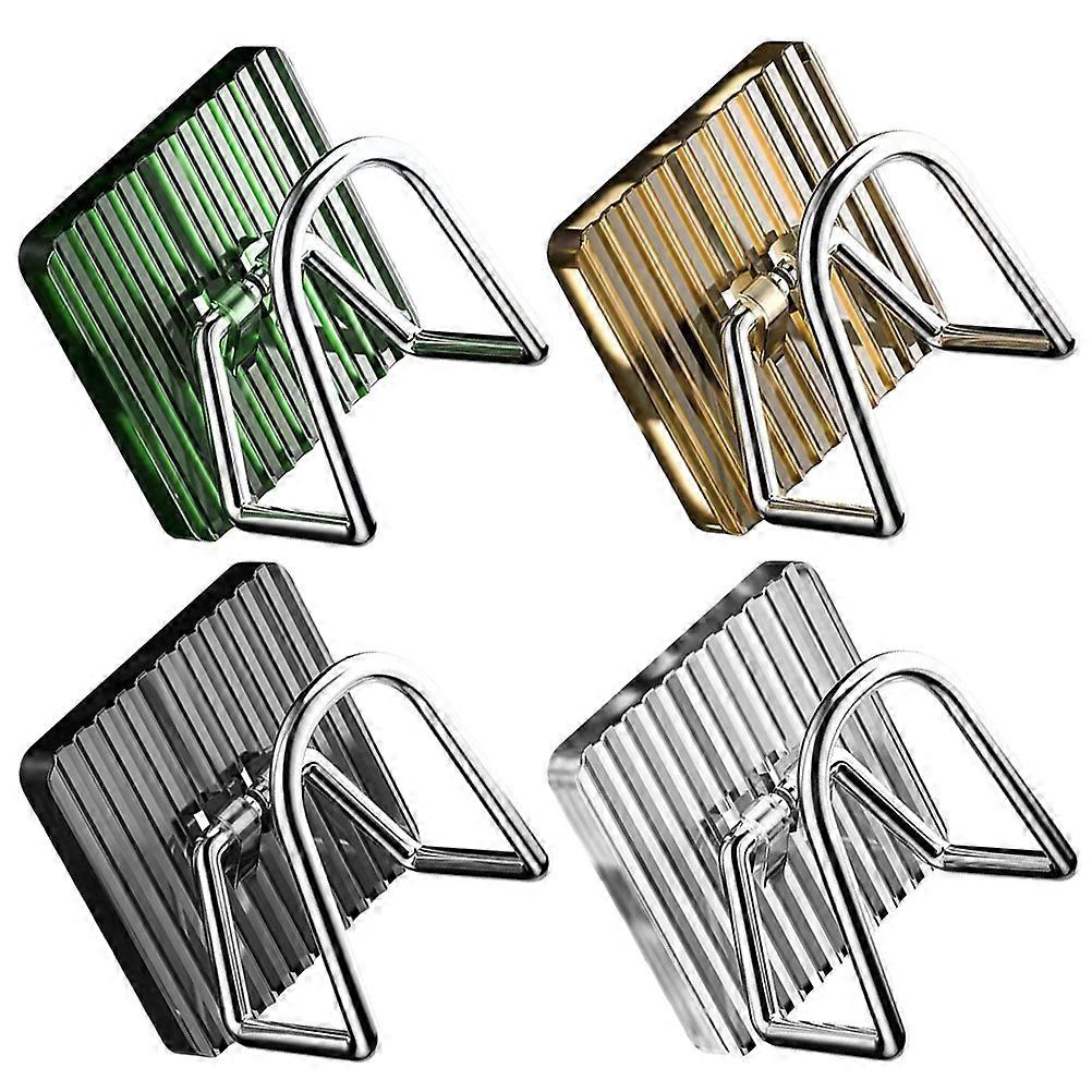 Adhesive Sponge Holder Acrylic Kitchen Rack for Storage 4Pcs Set