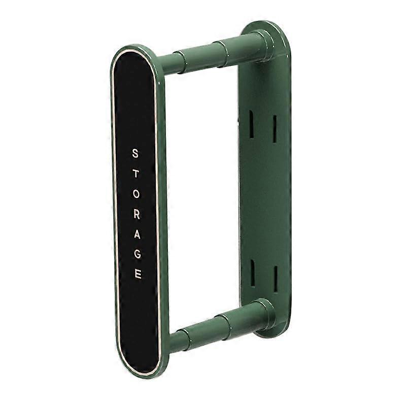Foldable Wall Mounted Hanger Storage Rack with Extra Large Capacity, No Drill Adhesive, Green