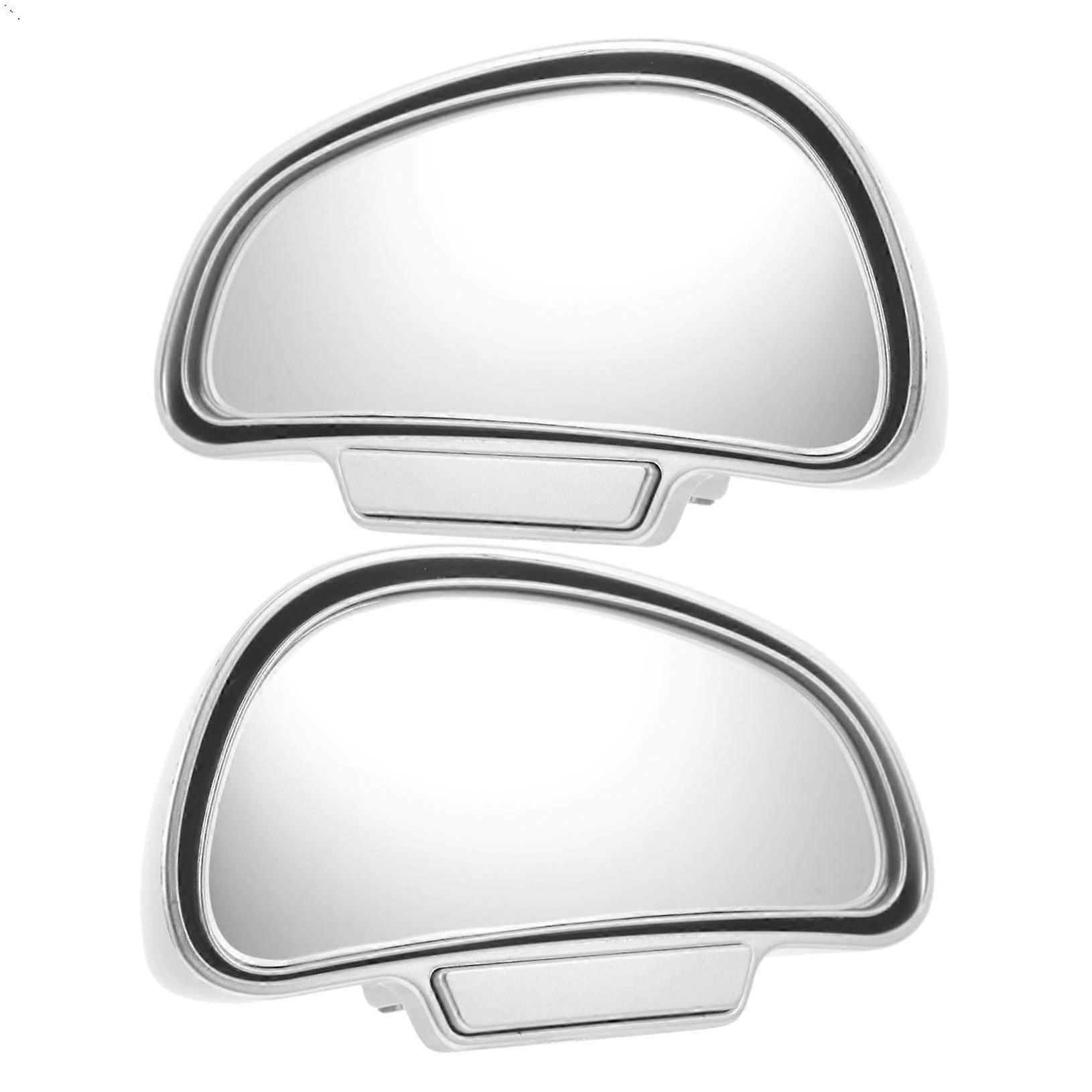 2pcs Adjustable Blind Spot Mirror for Cars Wide Angle Side View with Curved HD Reflection