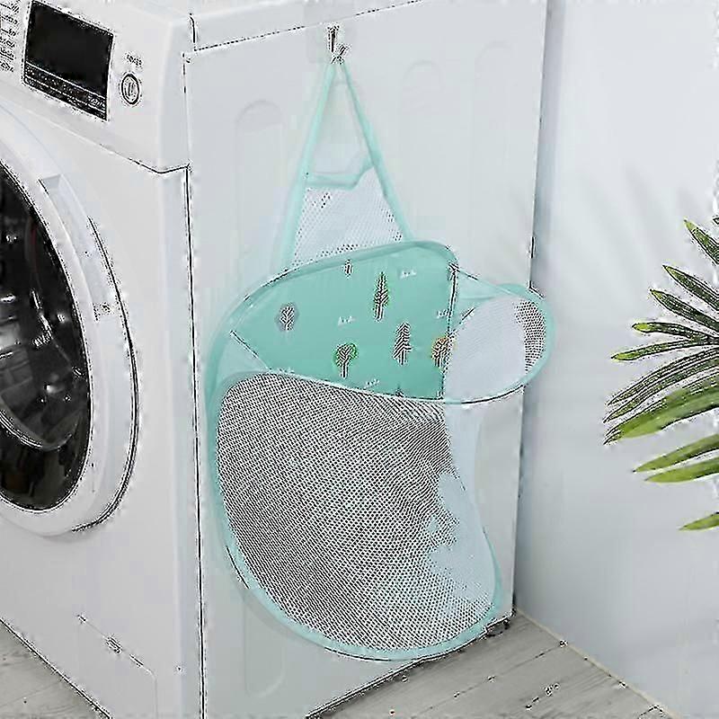 Foldable Mesh Hamper Dirty Clothes Basket