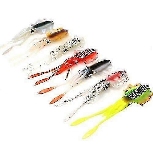 Soft Squid Lures  Saltwater Octopus Bait, Luminous Squidy Soft Lure