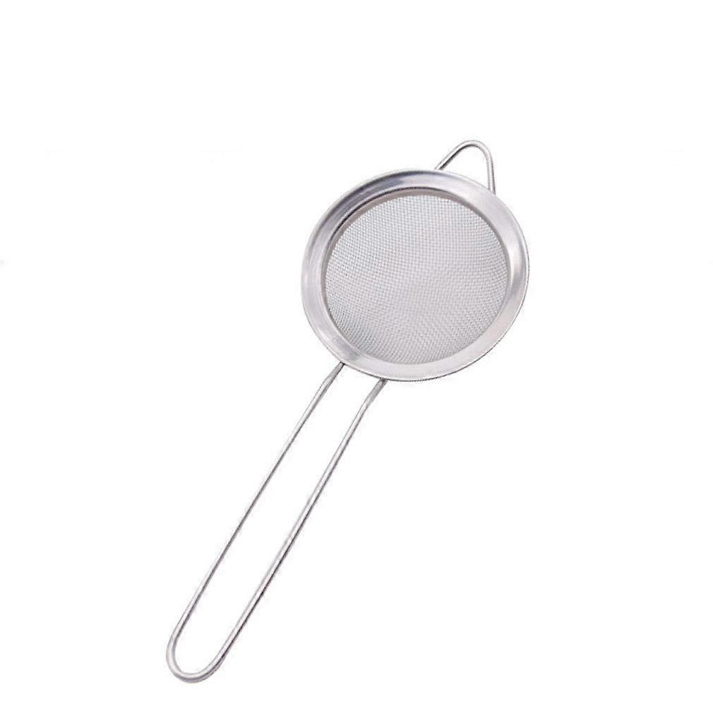 Stainless Steel Tea Strainer with Filter Tray, 8.5cm MultiFunctional Powder Sieve for Brewing