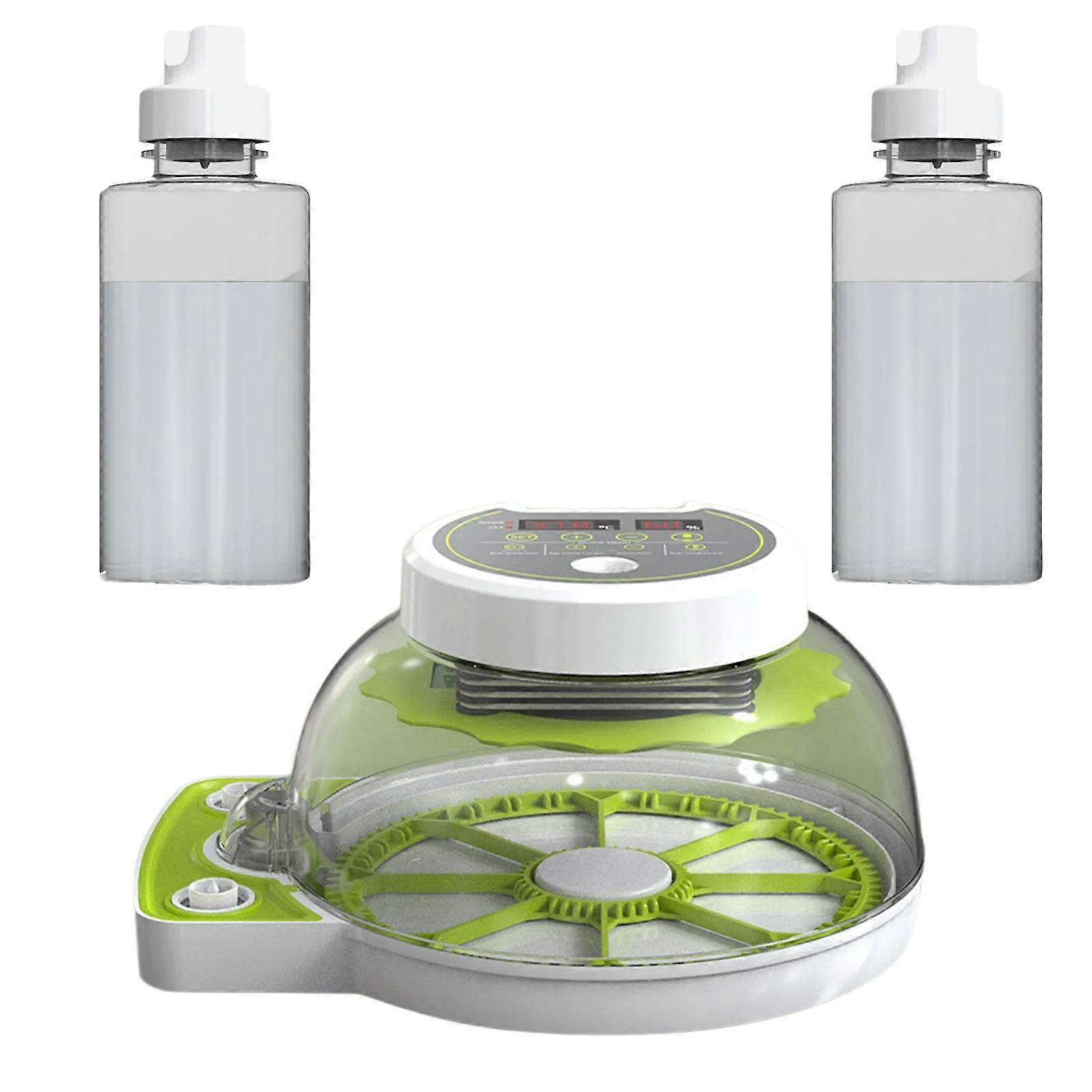 Automatic Eggs Incubator 18 Eggs Capacity Auto Temperature Control Double Power Backups Eggs Hatching Tool for MultiSpecie Multicolor