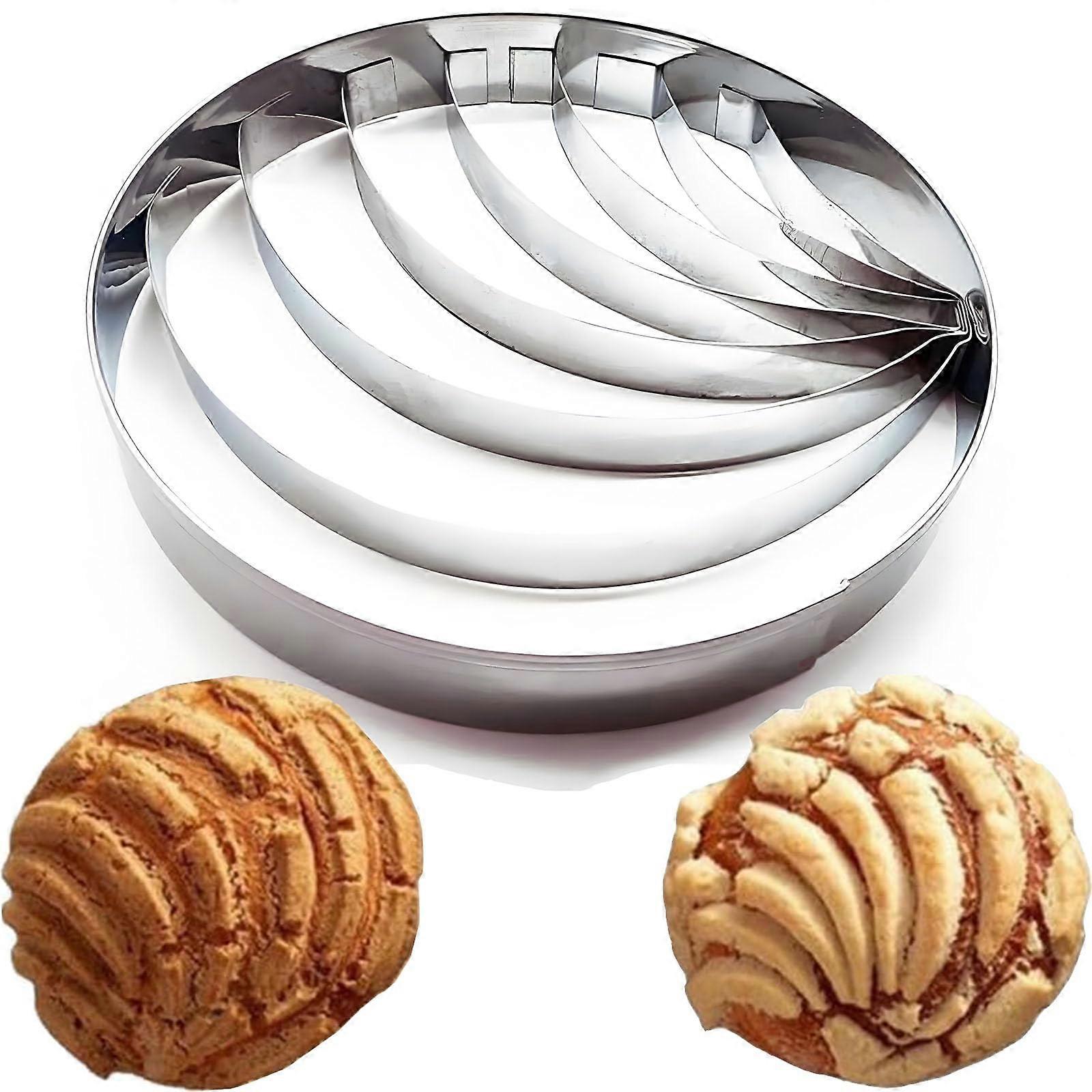 Concha Bread Cutter Stainless Steel Mexican Mold for Pan Dulce Uniform Pattern Professional Baking