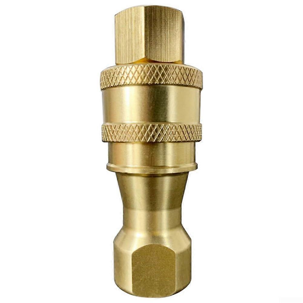 500 Bar Hydraulic Quick Release Coupling Brass BSPT LeakProof Double Seal with Secure Ball Lock