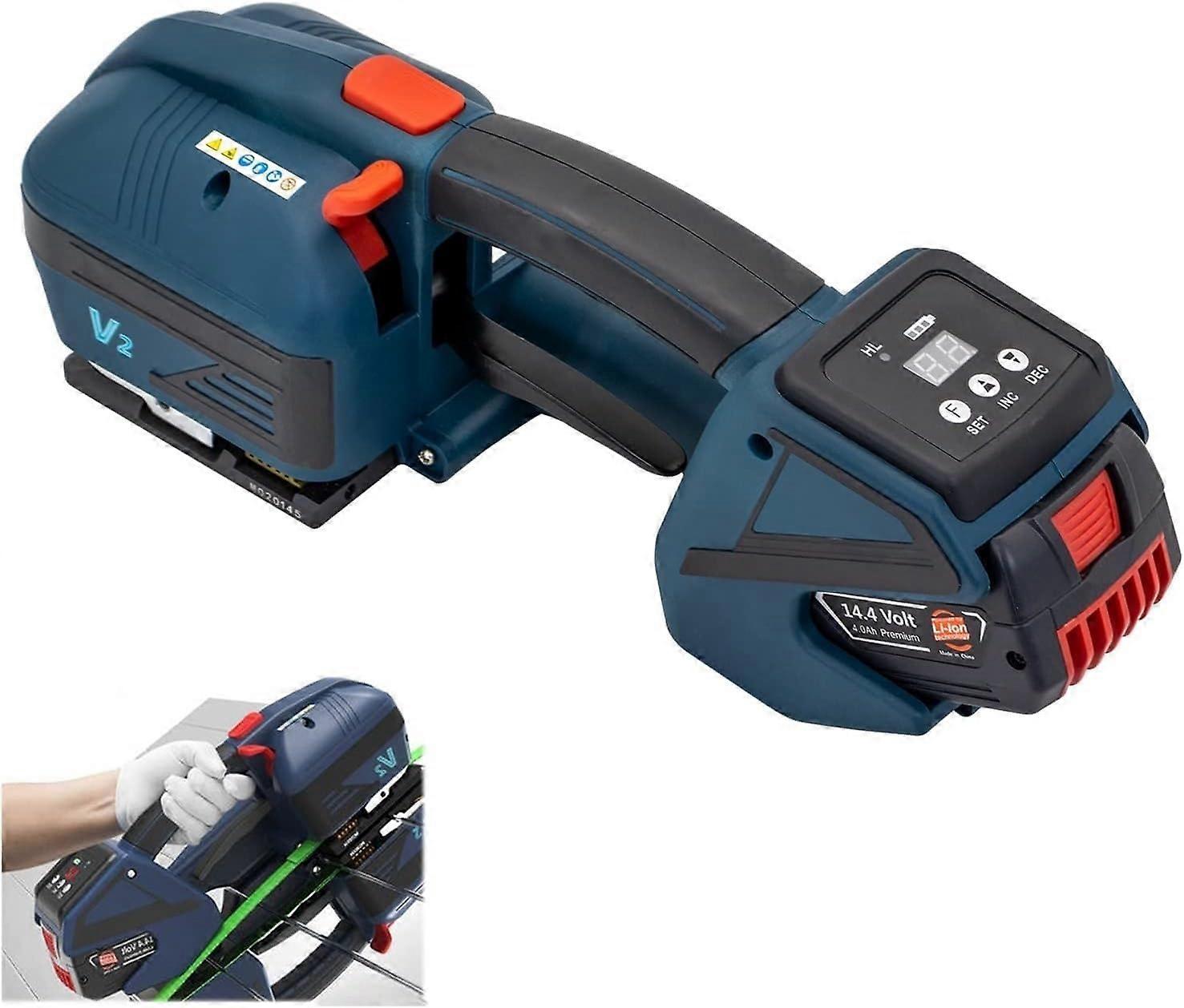 Electric Strapping Machine 1316mm PET PP Strap Speed Cordless Tool with One or Two Batteries