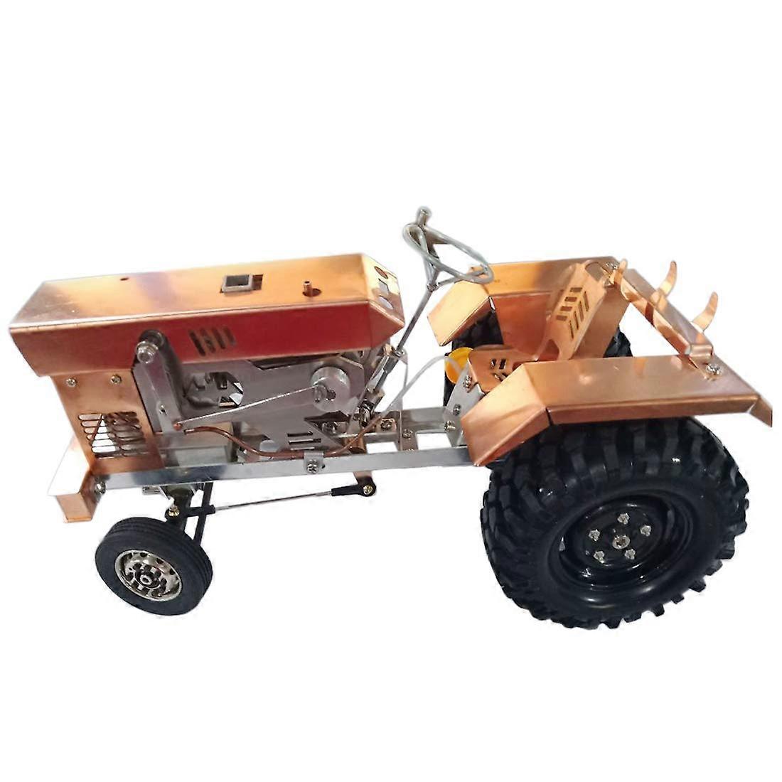 AirCooled Stirling Engine Tractor Model with Visible Piston Motion, Educational Desktop Kit