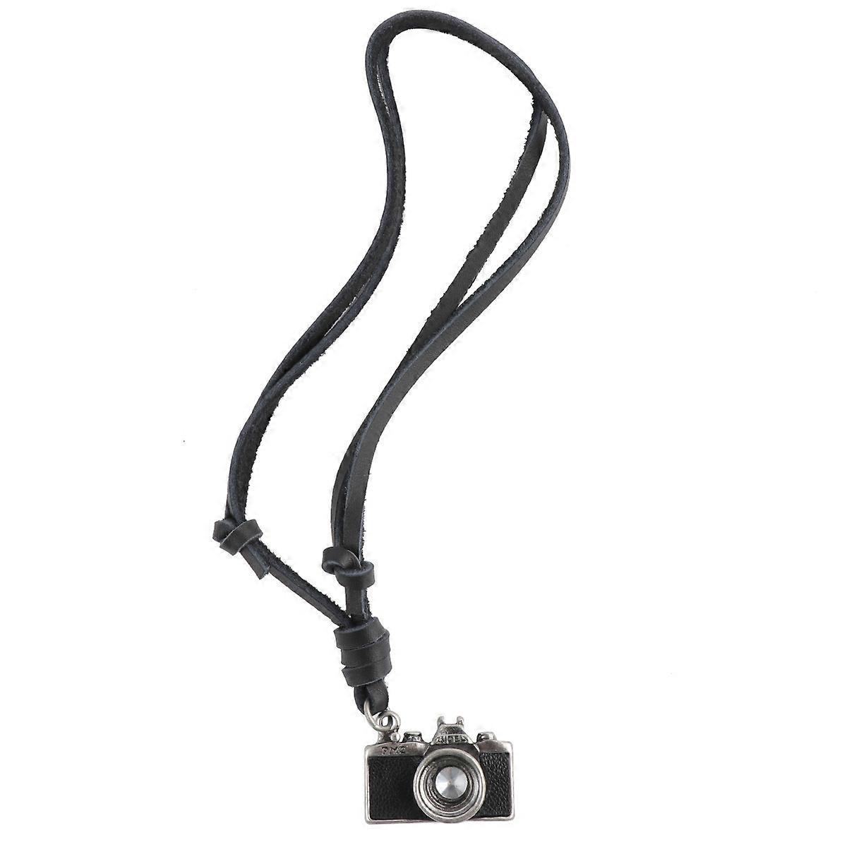 Black Adjustable Necklace Vintage Camera Necklace Unisex