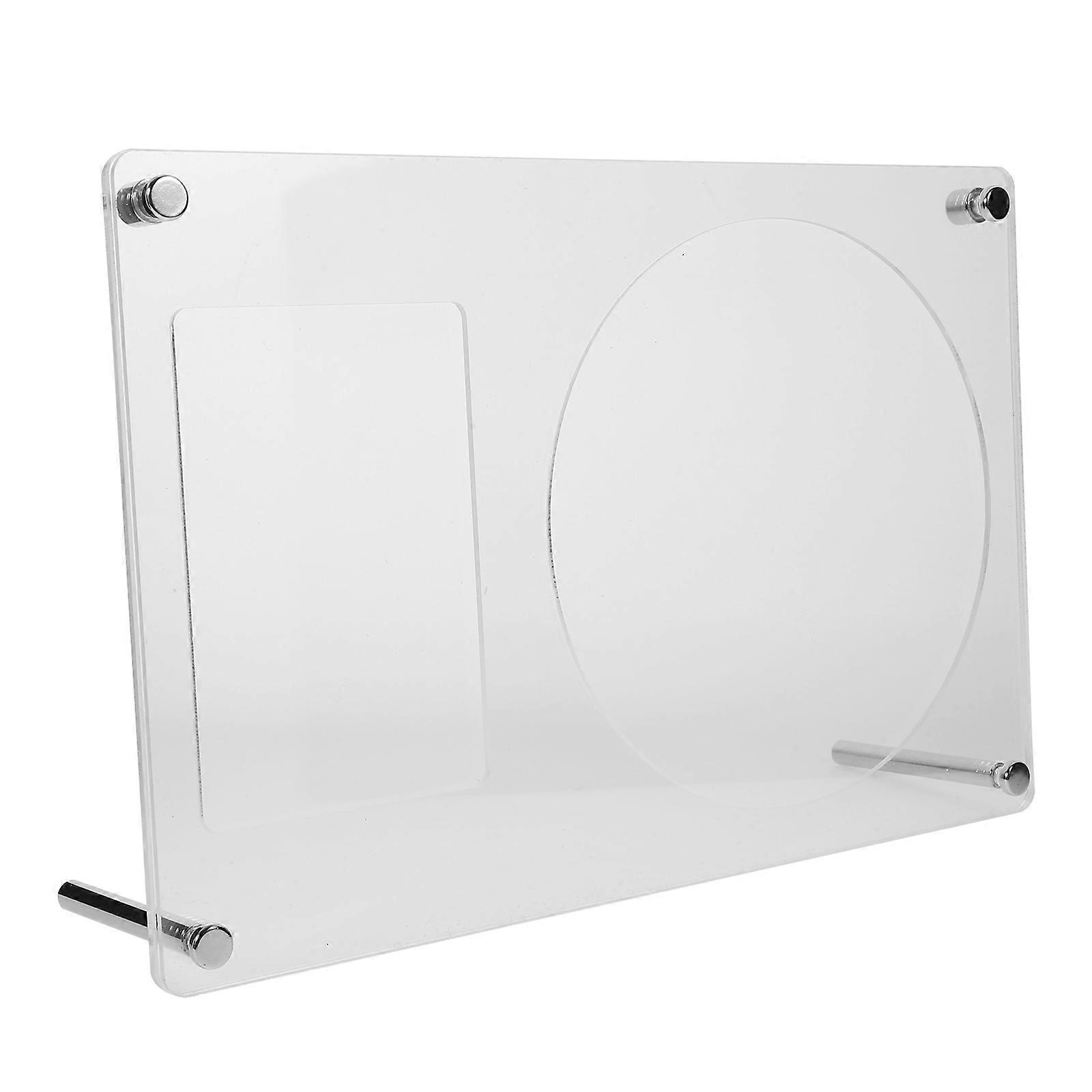 Acrylic Cd Stand Rack for Home Use with 4Pcs Transparent Desktop Holders