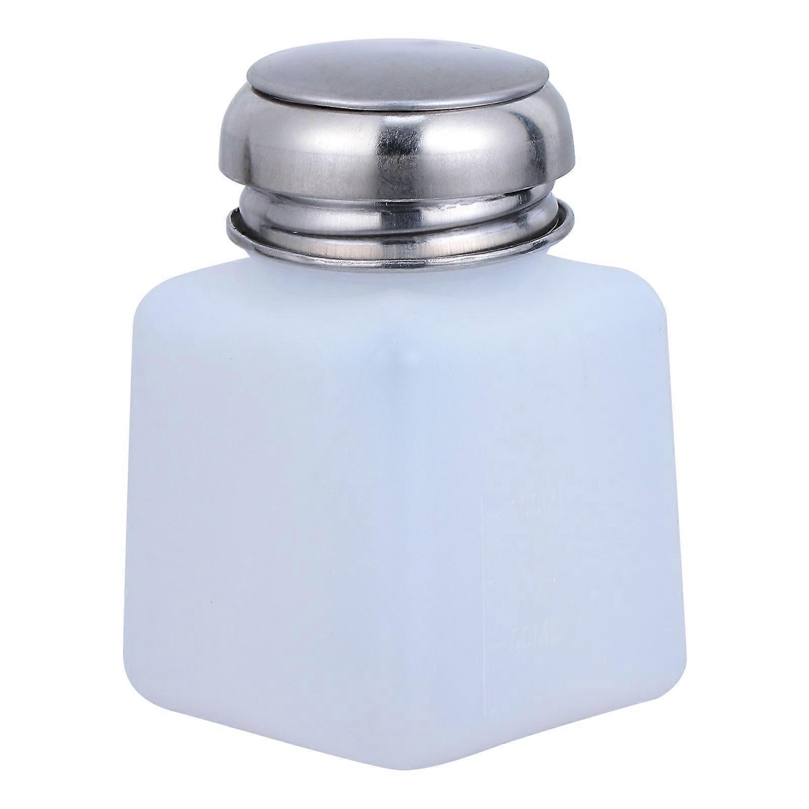 White Portable Alcohol Bottles for Storage Push Type 6Pcs Anti-Static Bottles