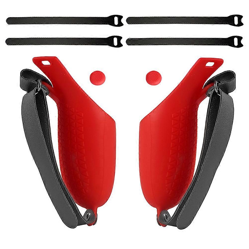 Red Silicone Touch Controller Grip Cover for Gaming 1Set