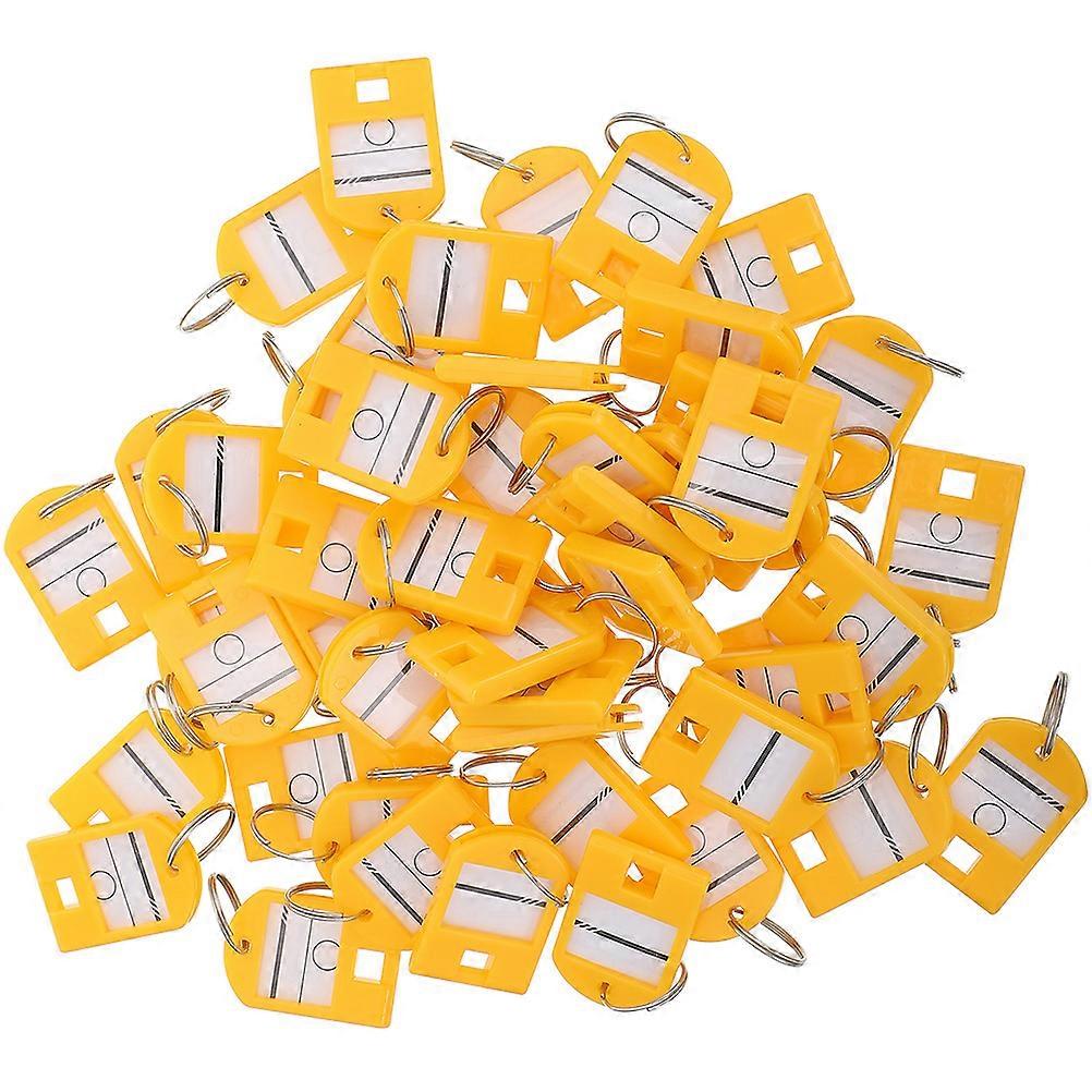 Key Label Tags Yellow for Organization 70Pcs Numbered Key Classification Tags