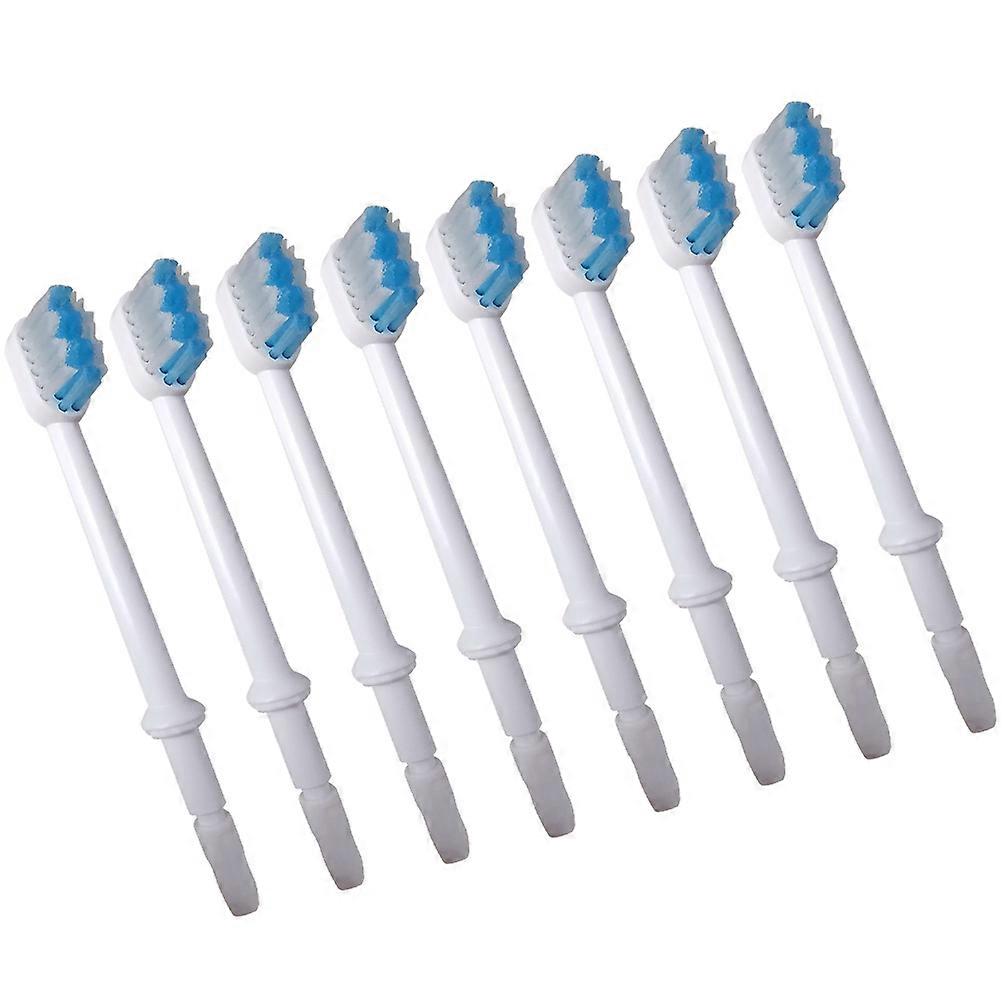 White Replacement Brush Heads for Oral Irrigator 8Pcs Durable Accessories
