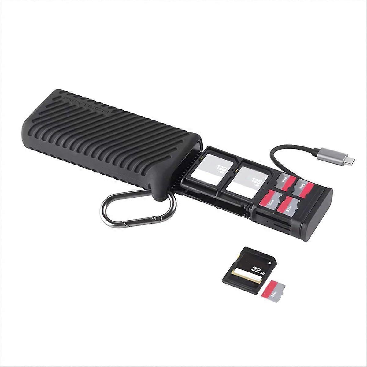 Multifunctional Type-C Card Reader Holder Storage Box USB3.1 High-Speed Transmission SD/TF for POCK