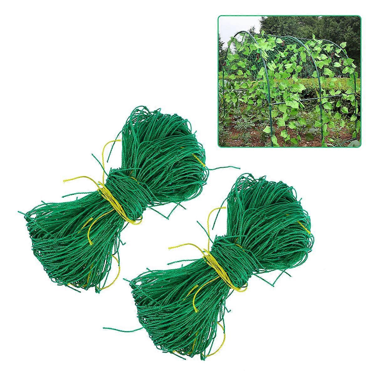 Kletternetz für Gemüse, 2 Stück, grünes Nylon