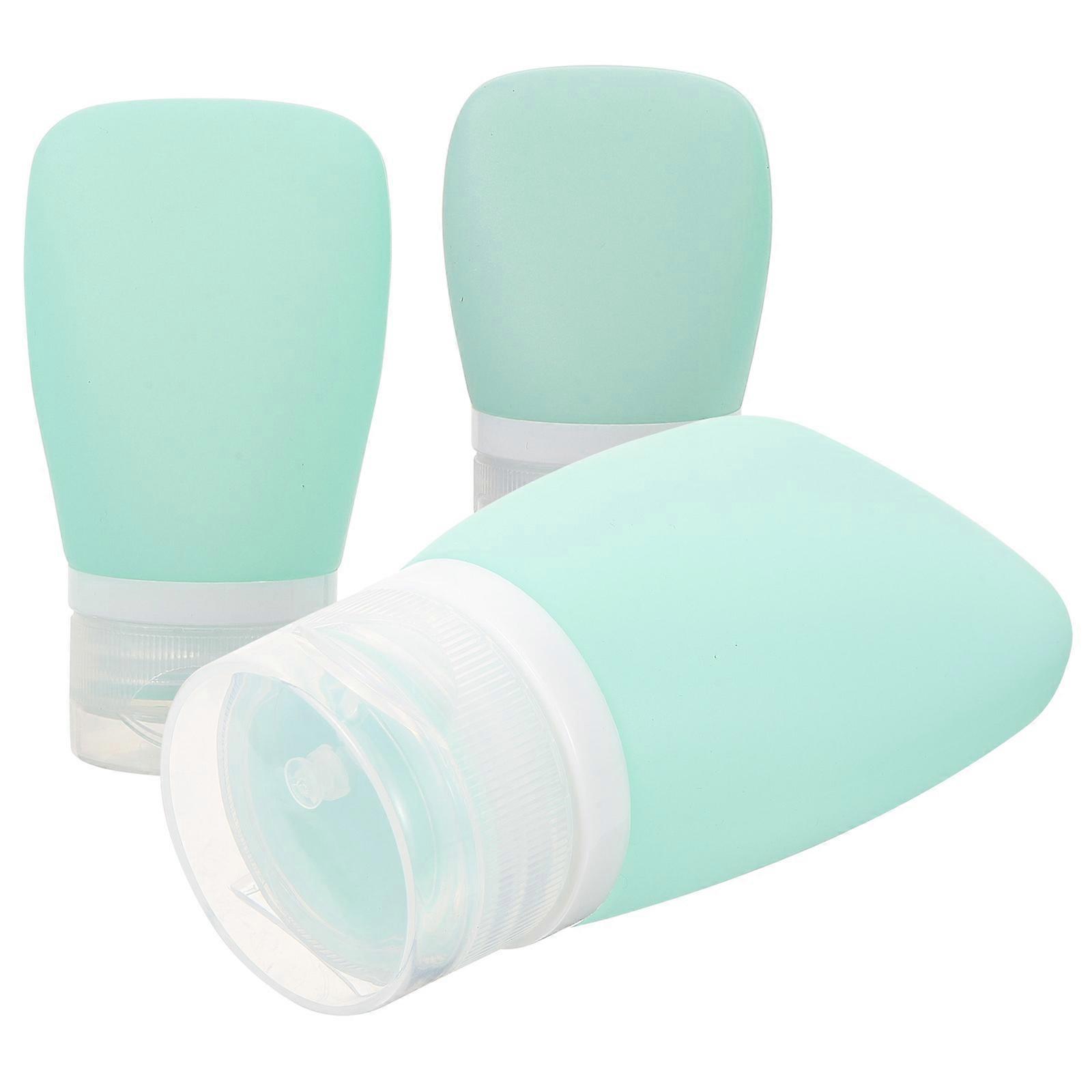 Lotion Dispenser Bottle Silicone Subpackaging Bottle for Storage Use 3Pcs