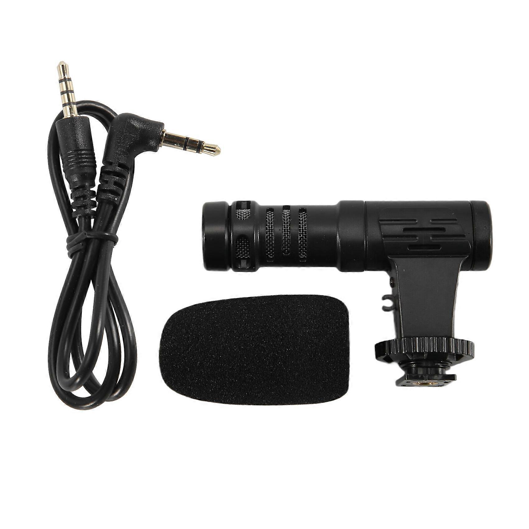 Video Microphone On-Camera Mini Condenser Record Interview Vlog Mic
