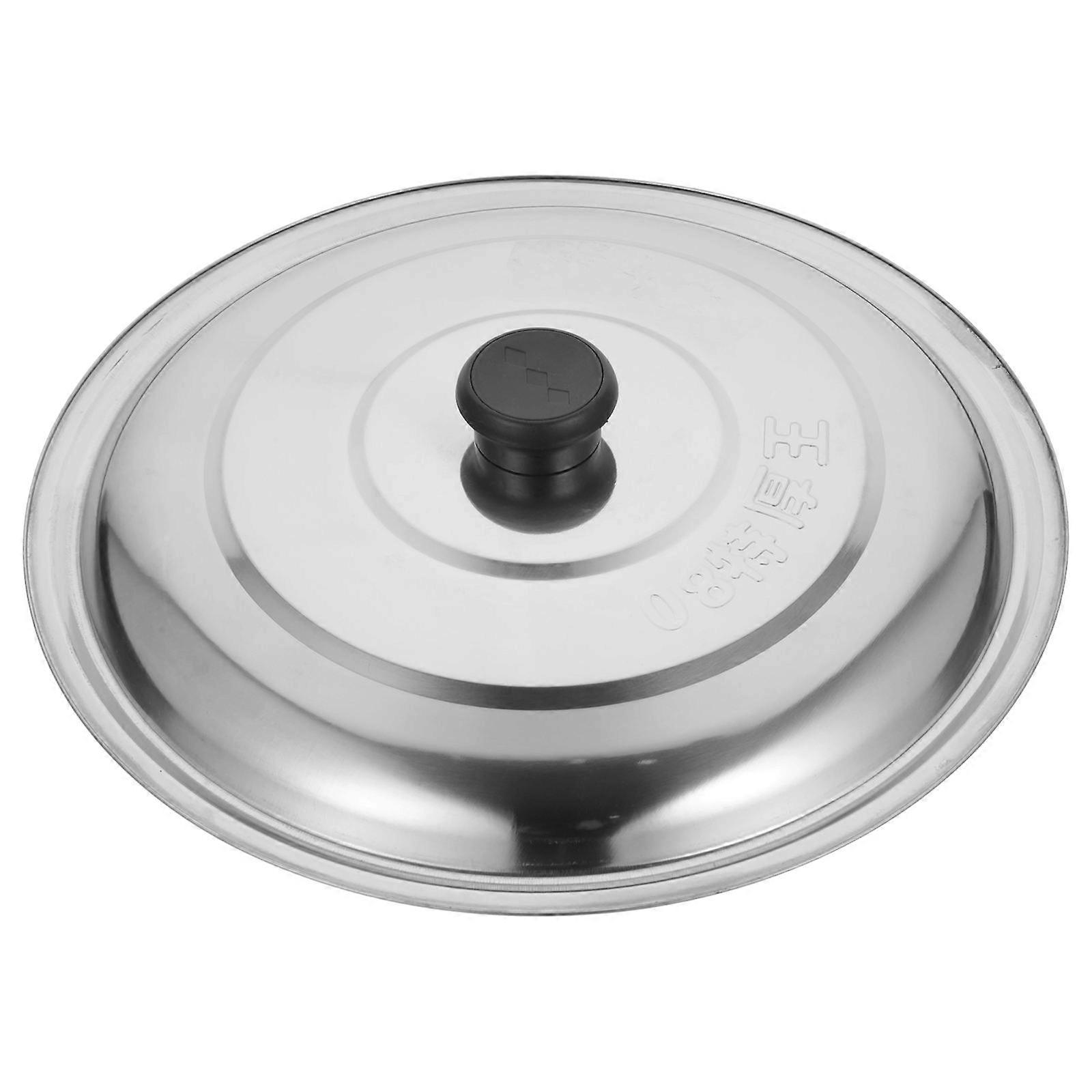 Household Pot Cover Multi-Function Stainless Steel Pan Lid 2Pcs