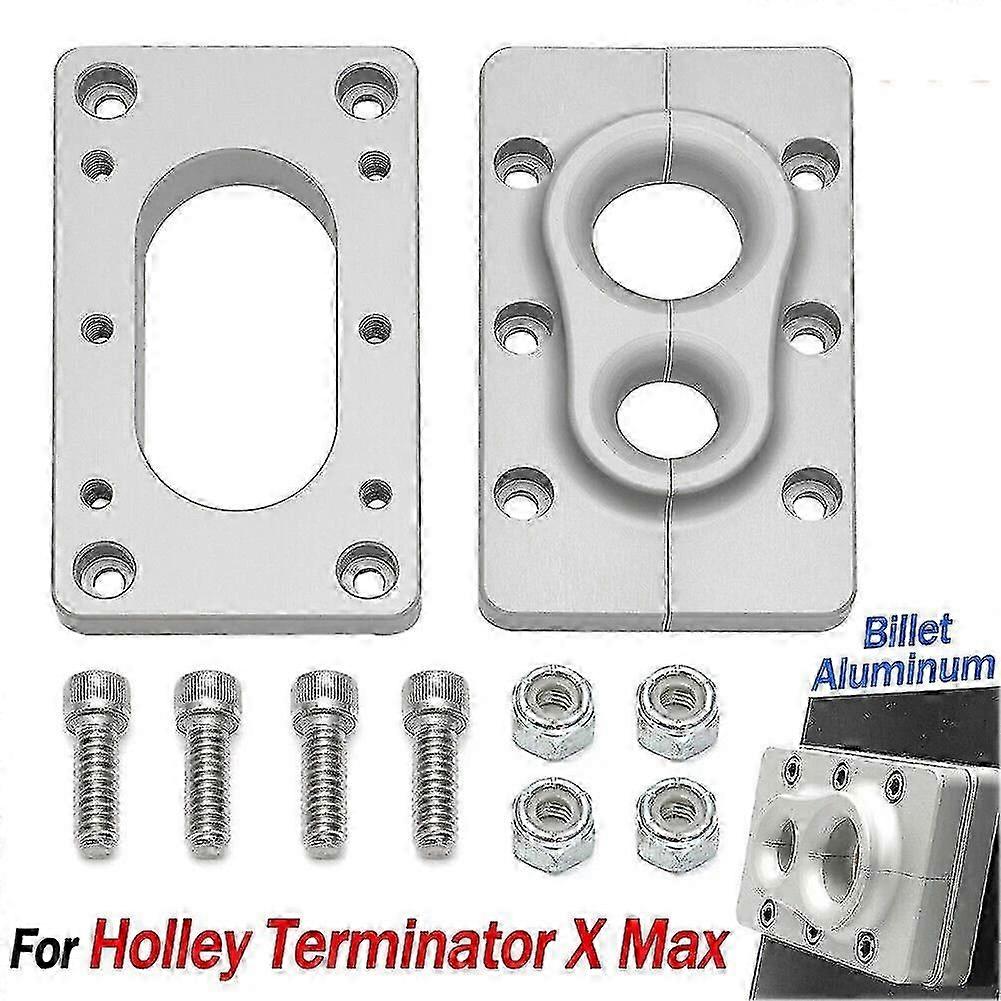 Für Holley Terminator X Max Billet Firewall Pass Through RAW BRACKET ALUMINIUM