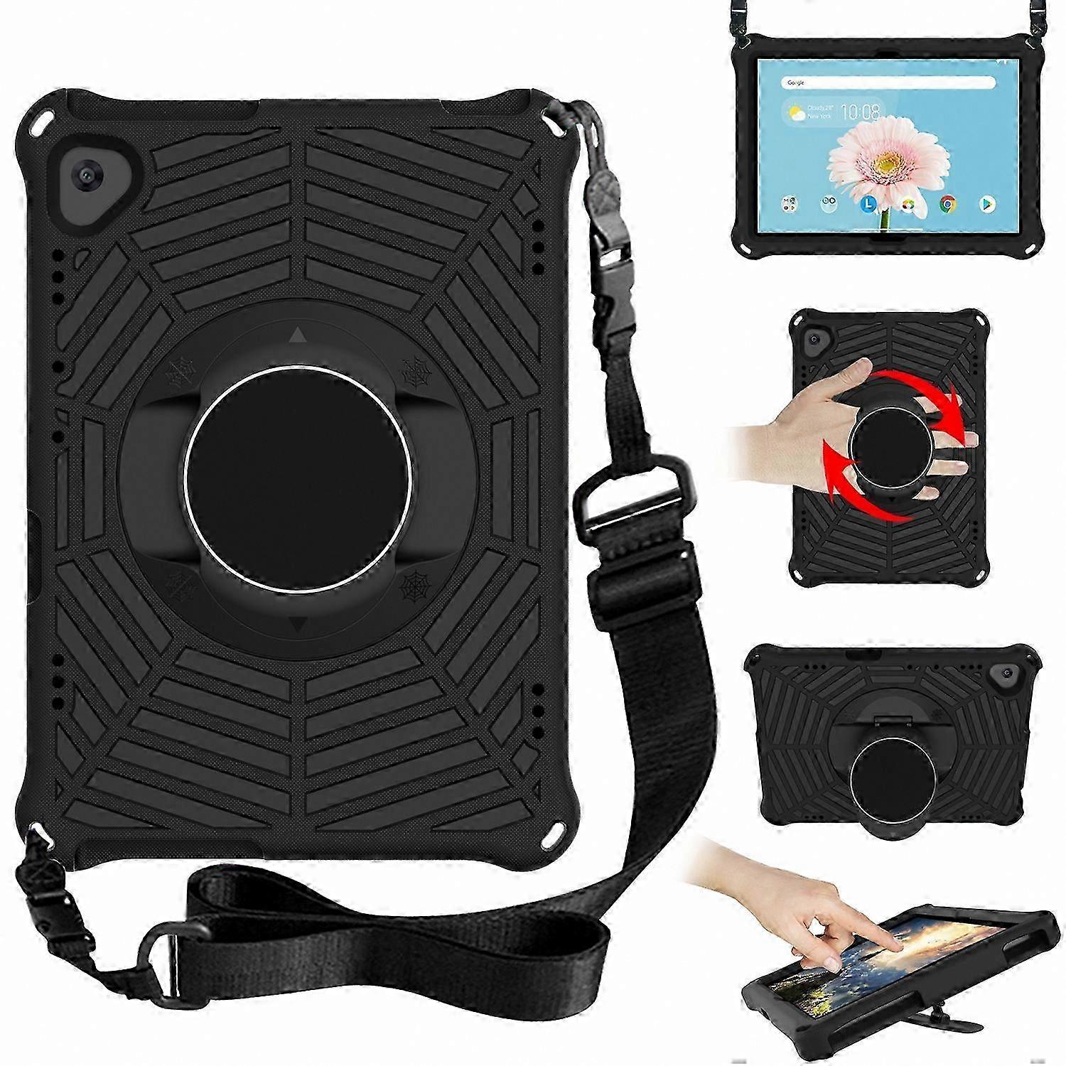 EVA Protective Case with Adjustable Shoulder Strap & Holder for 10-inch Tablets