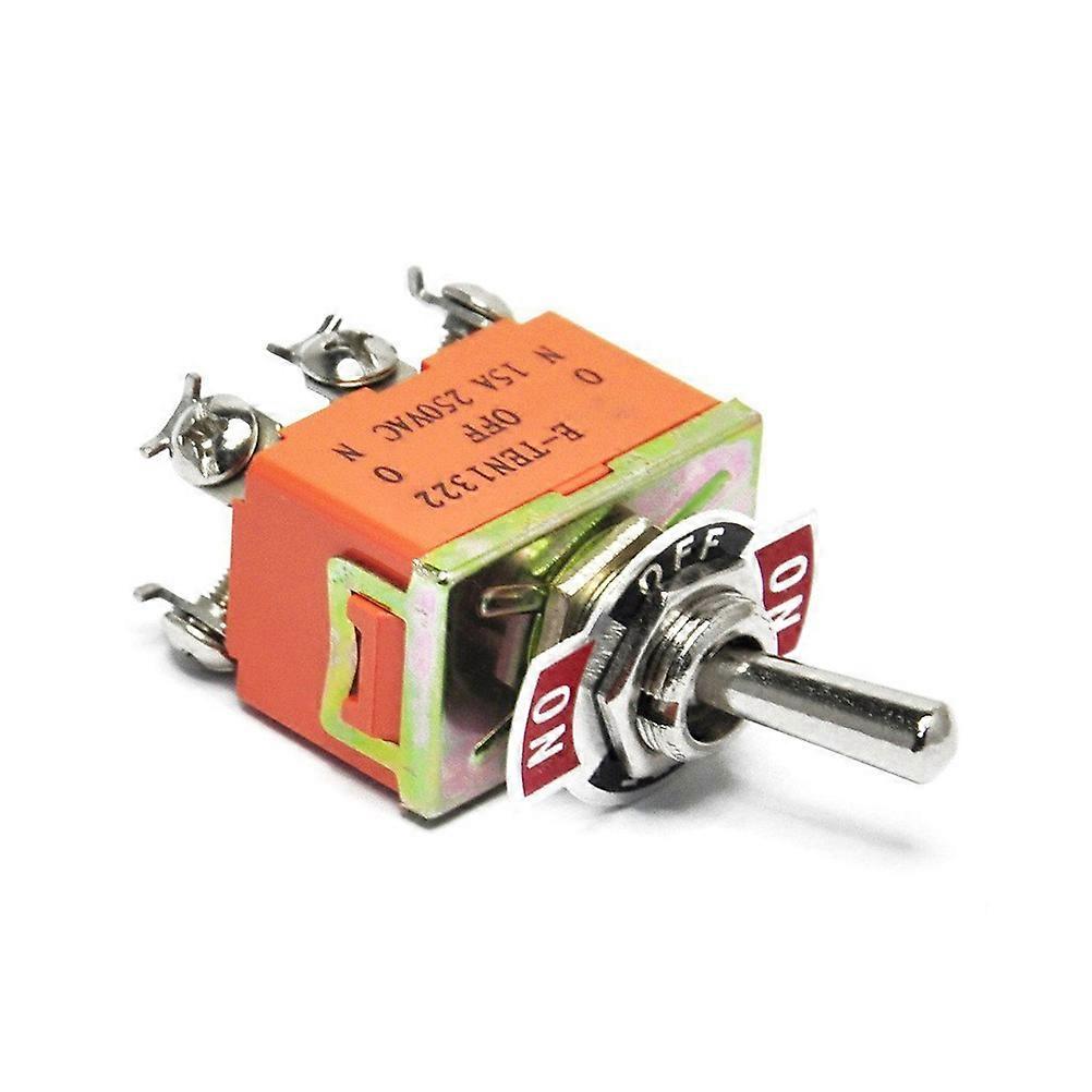 DPDT ON/OFF/ON 3 Position Toggle Switch AC 250V 15A E-TEN1322
