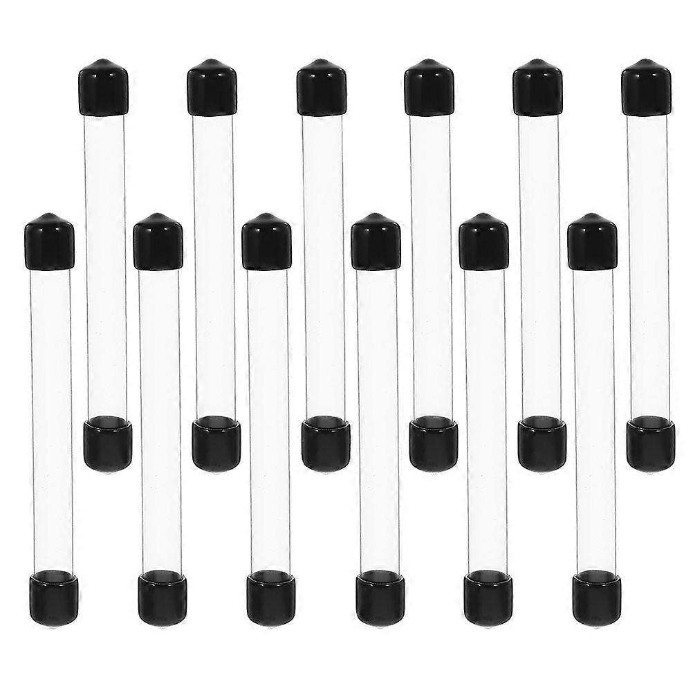 Transparent Plastic Storage Tubes Round Tubes for Storage 48Pcs