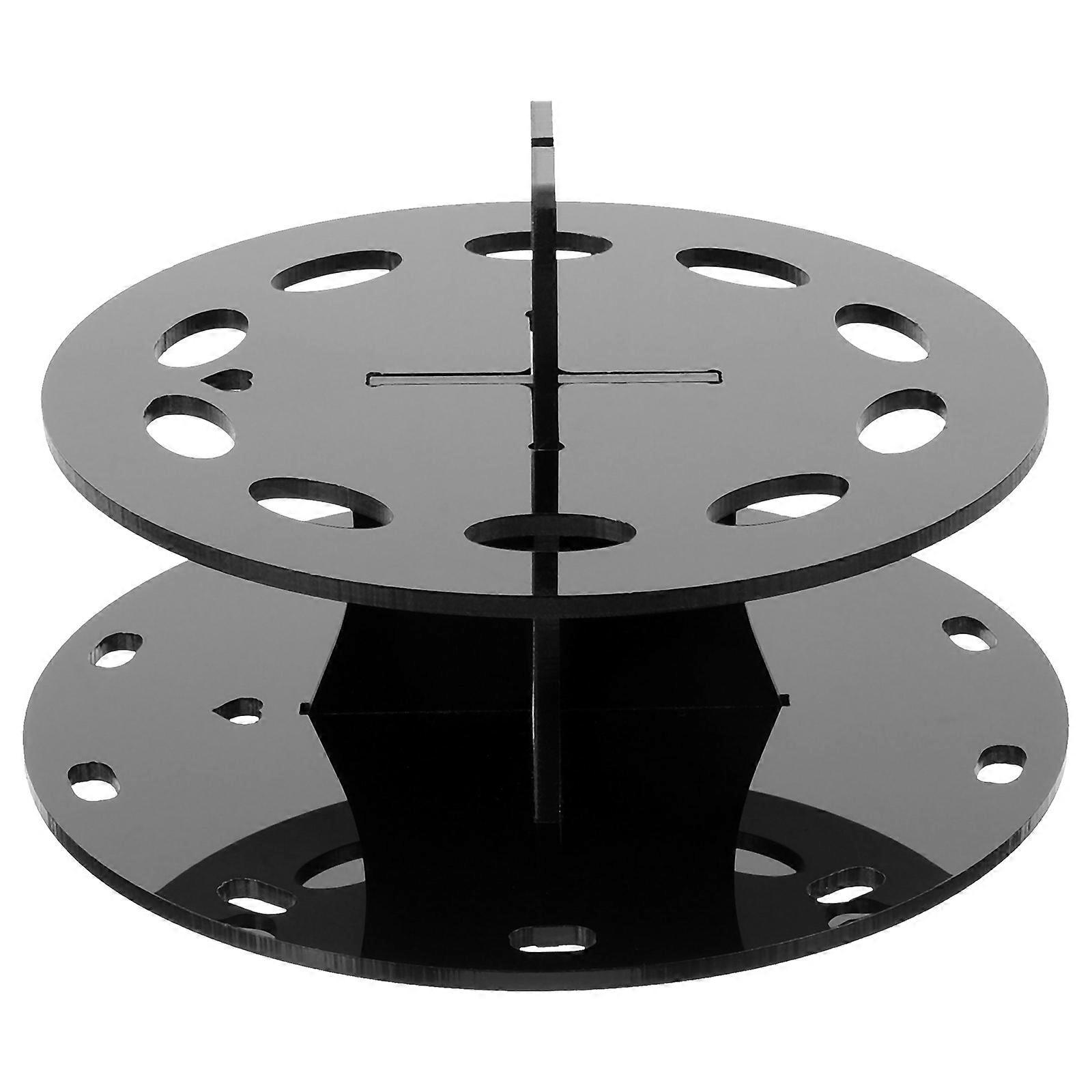 Makeup Brush Drying Rack Black Acrylic Stand for Storage