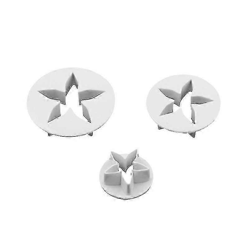 Calyx cookie cutters, 5.1/4.3/3cm, 3-pack