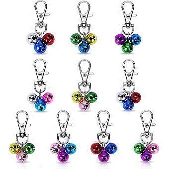 Clochettes pour collier de chat, clochette bruyante pour chien, pendentifs de dressage pour chiot et chaton, collier coloré, 10 pièces