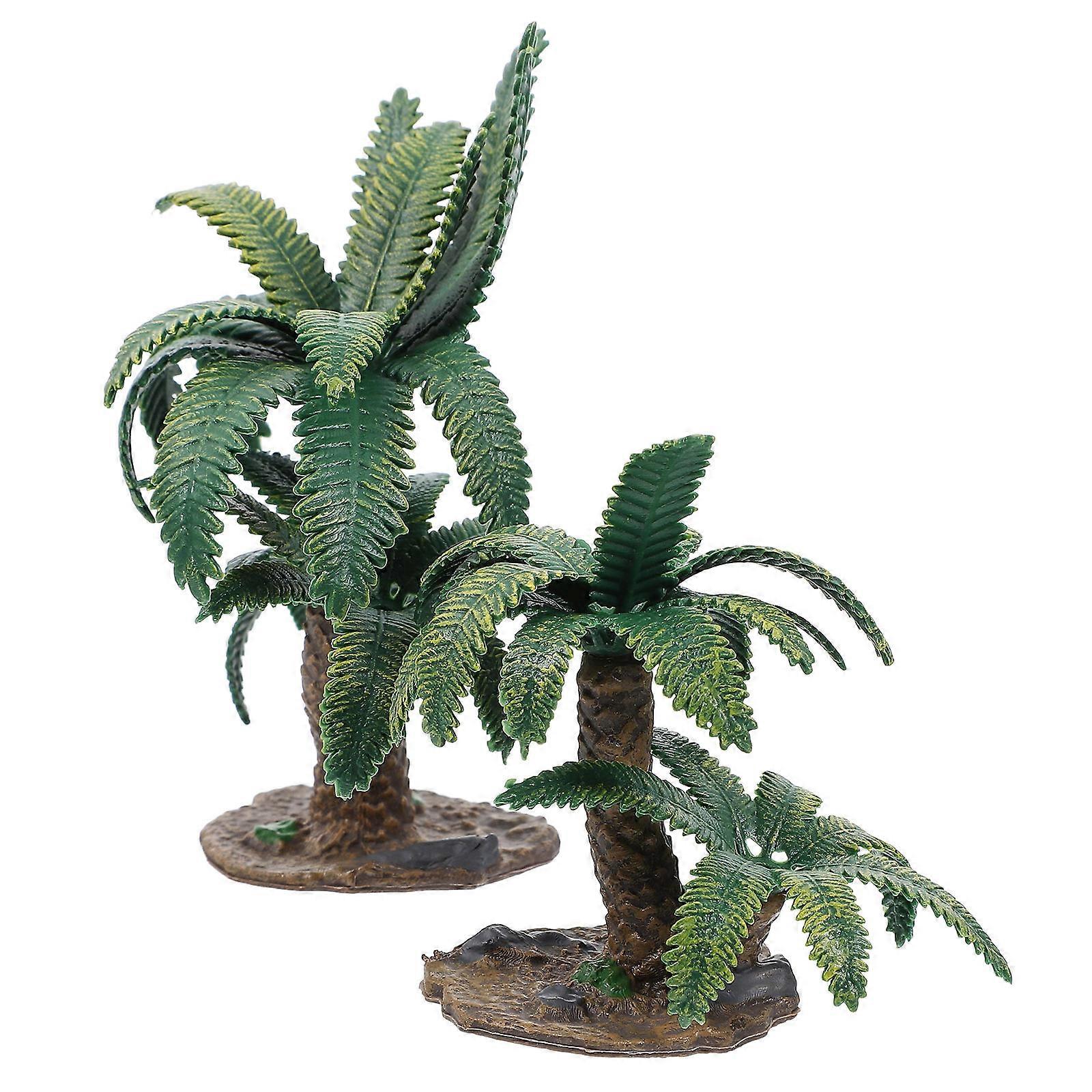 Sand Table Iron Tree Model for Decoration 2Pcs Artificial Tree Models