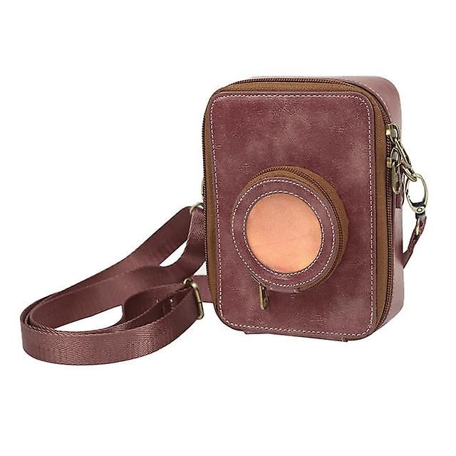 Camera Case Compatible With Mini EVO PU Leather Bag With Pocket Adjustable Shoulder Strap