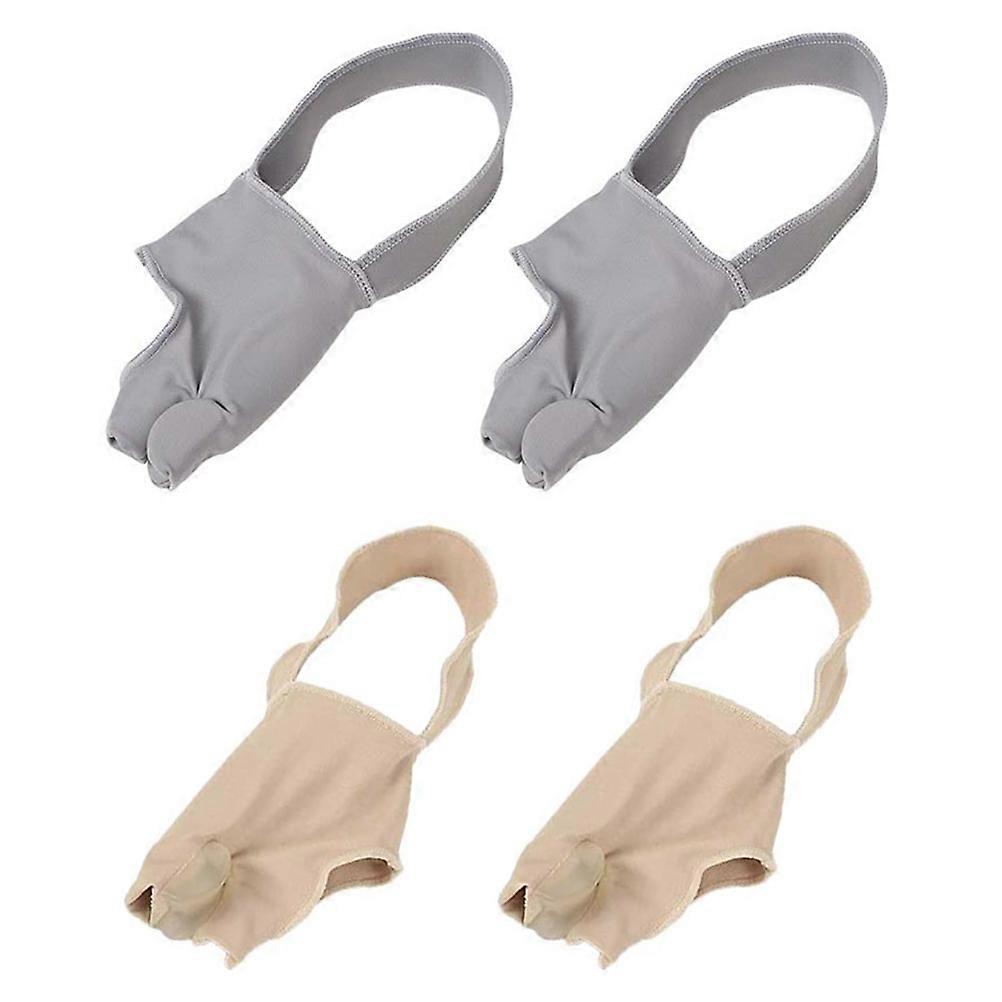 Toe Correcting Socks Toe Split Foot Guard for Protection 2Pairs Nylon