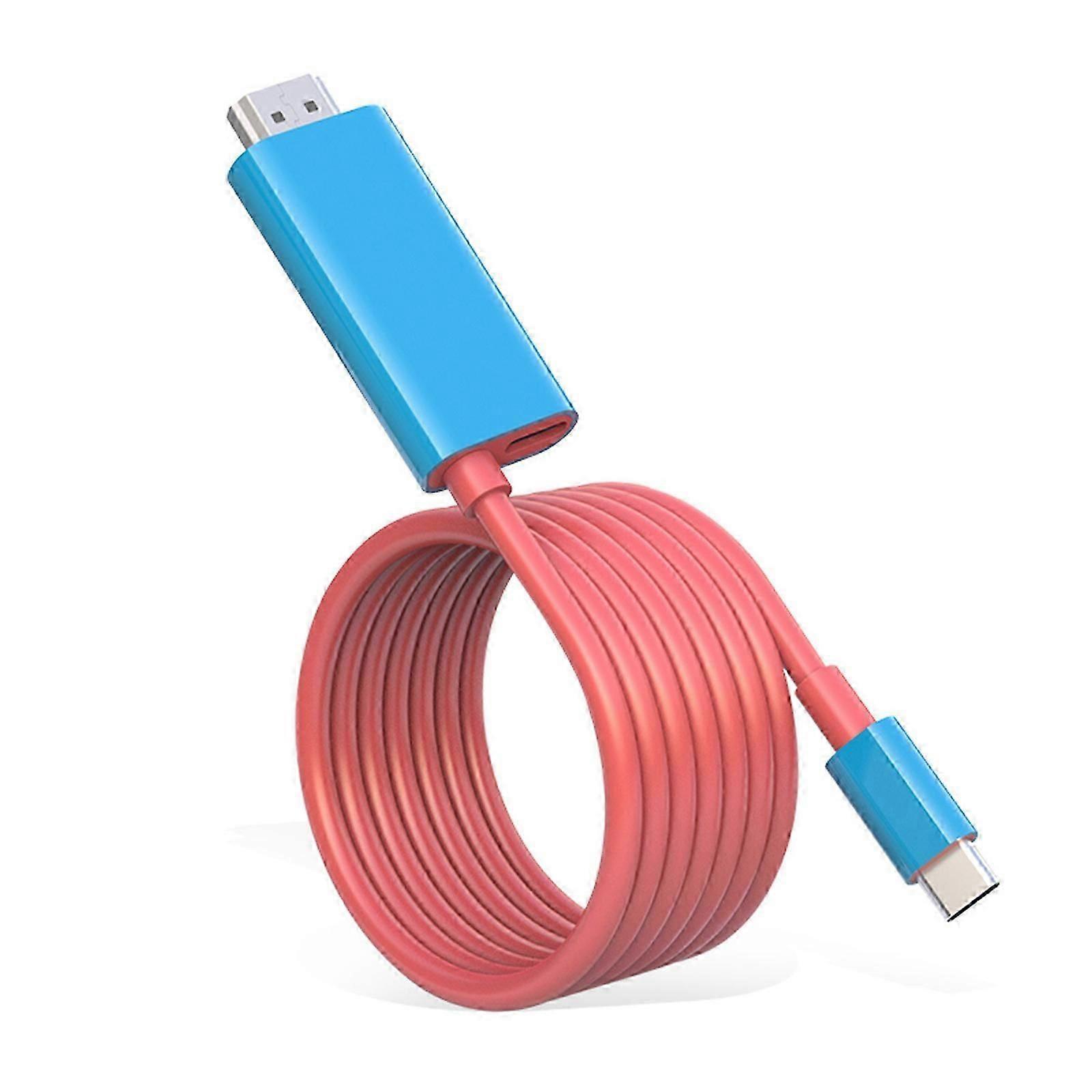 USB C HDMI--compatible 4K Type C to HDMI-compatible Cable Converter for Switch